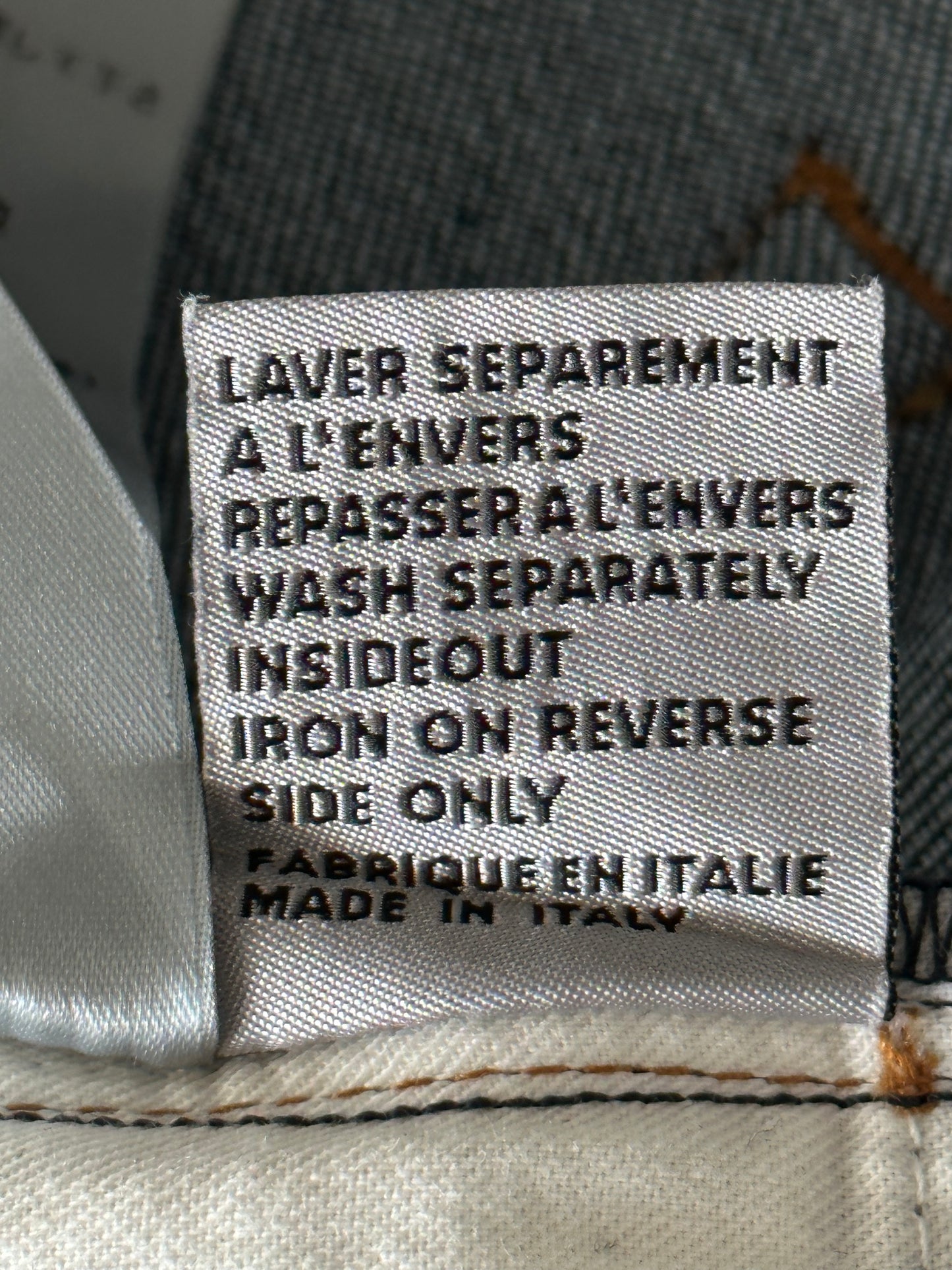 Dior Blue Oblique Slim Raw Denim