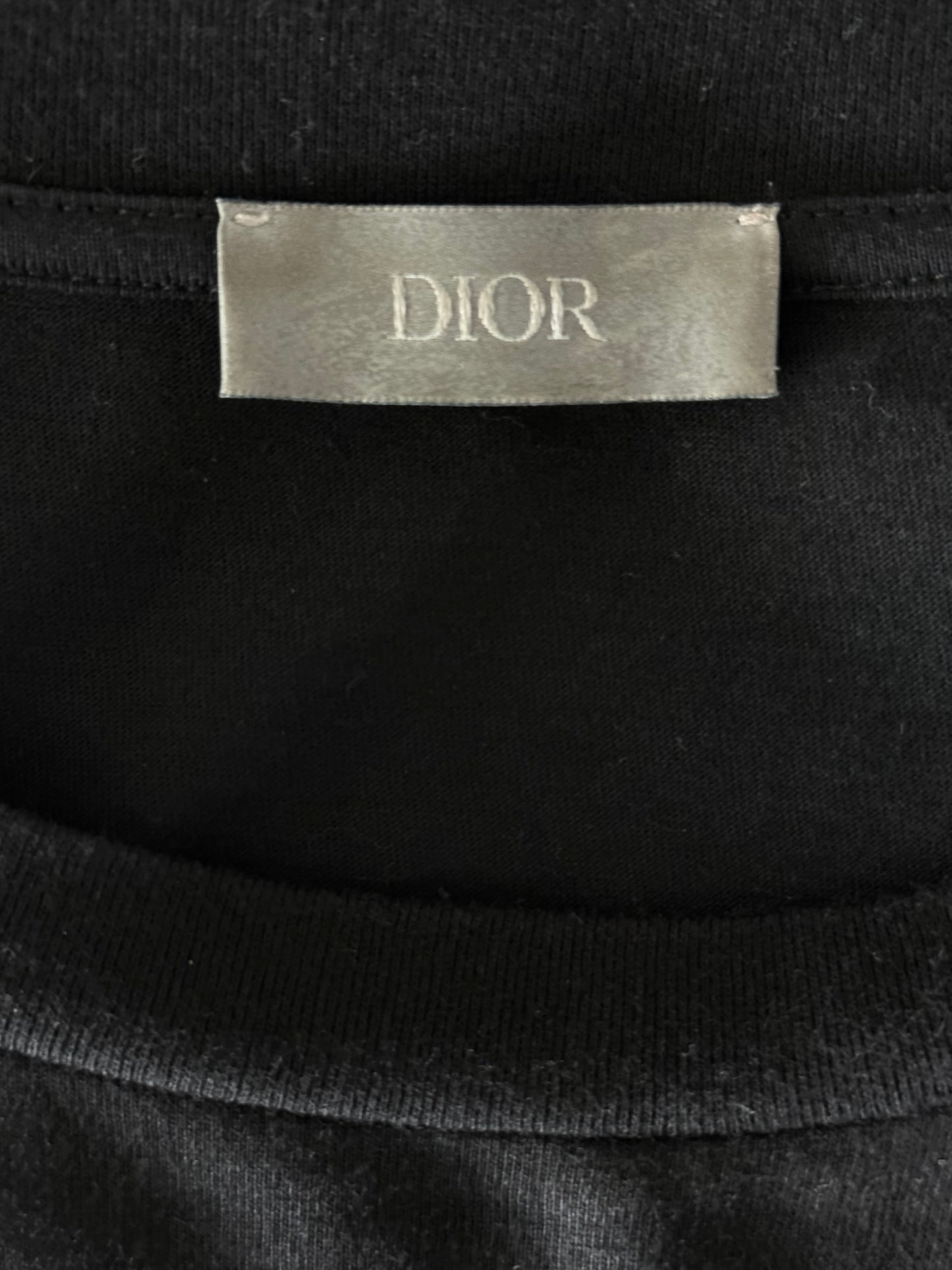 Dior Sorayama Black Dinosaur Logo T-Shirt