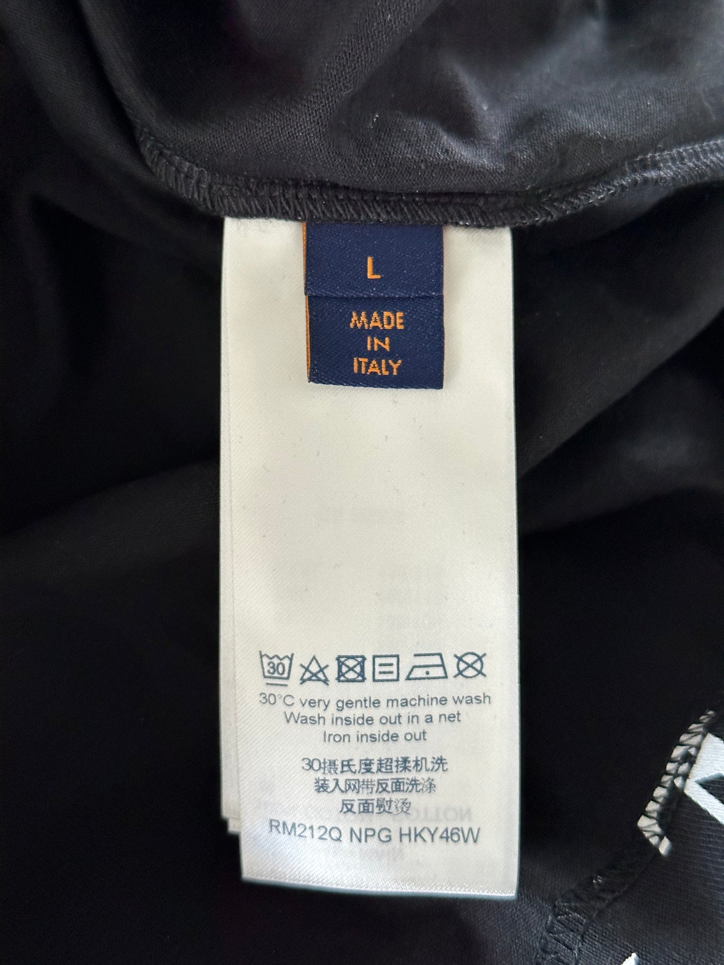 Louis Vuitton Black & White Monogram Gradient T-Shirt
