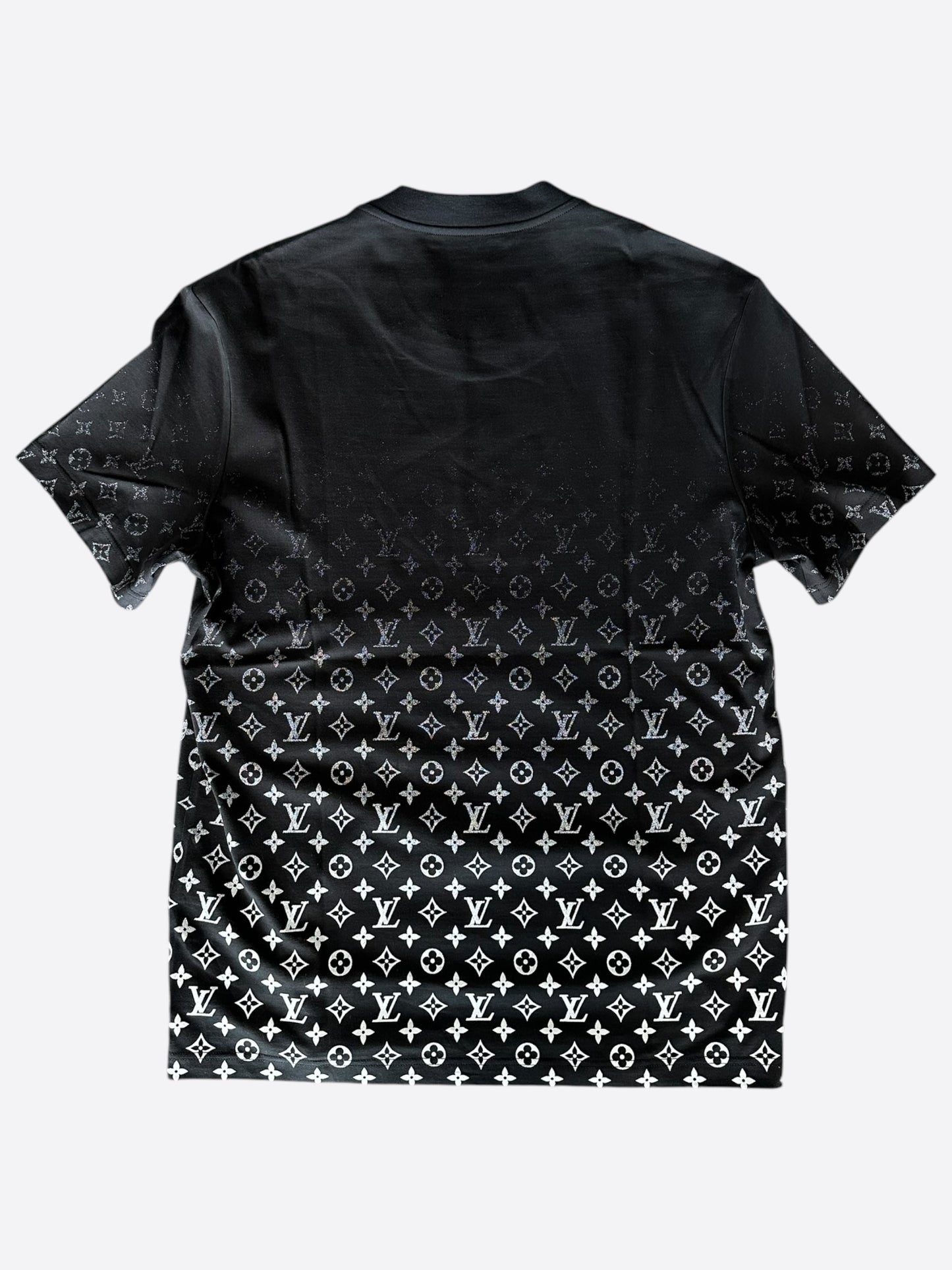 Louis Vuitton Black & White Monogram Gradient T-Shirt