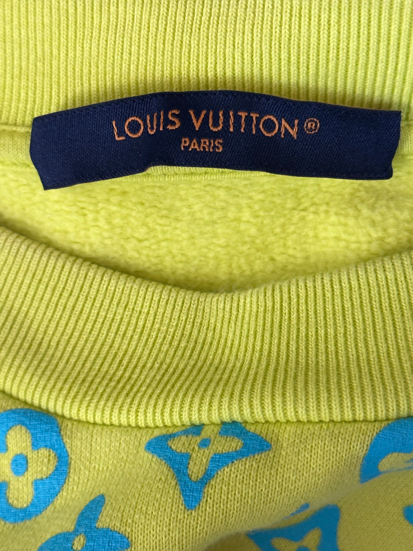 Louis Vuitton Yellow & Blue Monogram Sweater