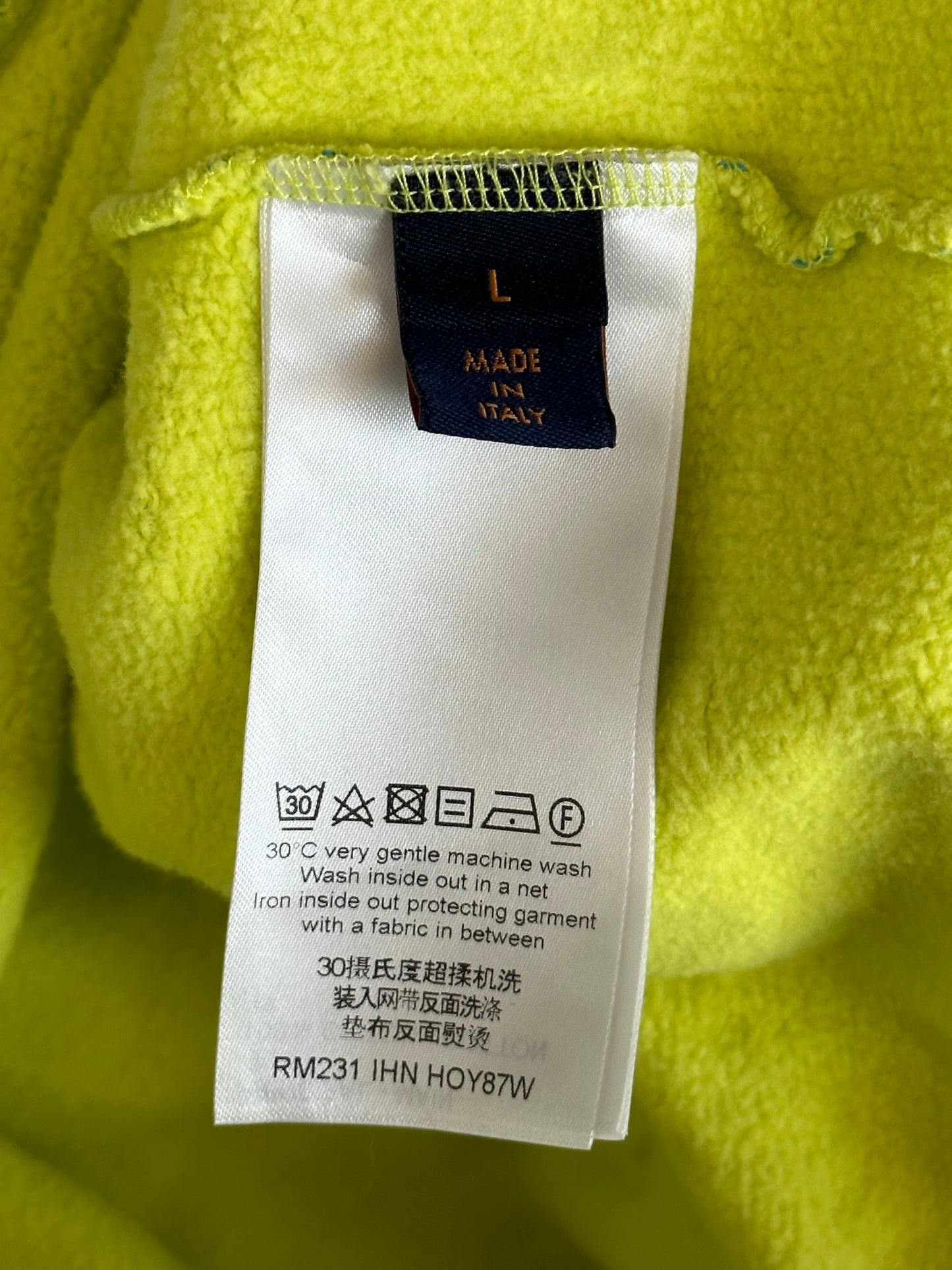 Louis Vuitton Yellow & Blue Monogram Sweater