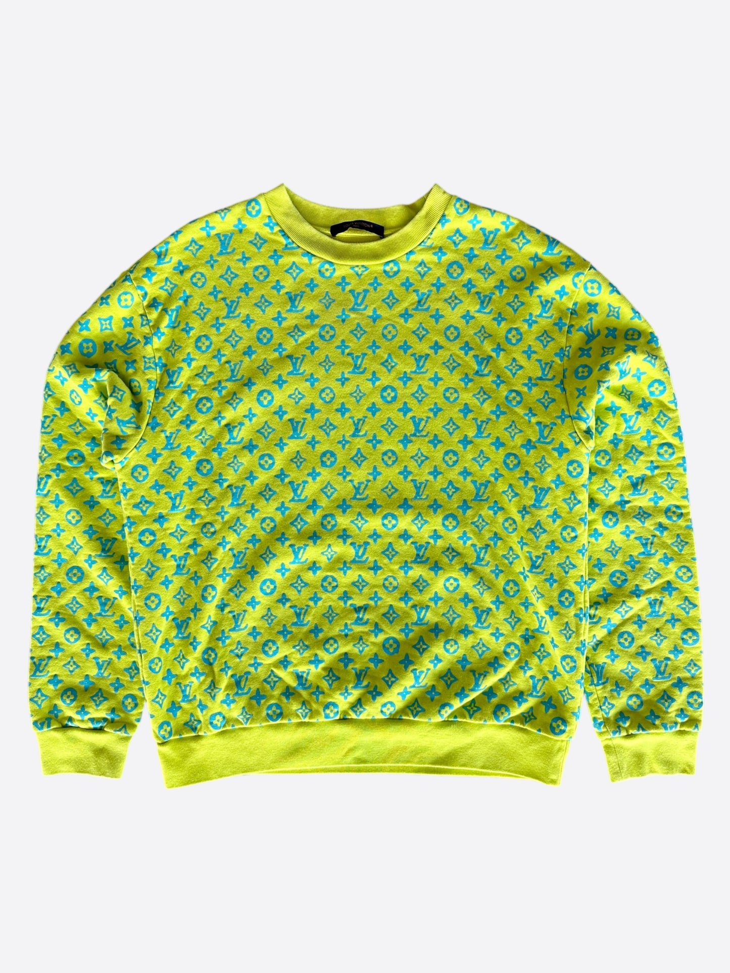 Louis Vuitton Yellow & Blue Monogram Sweater