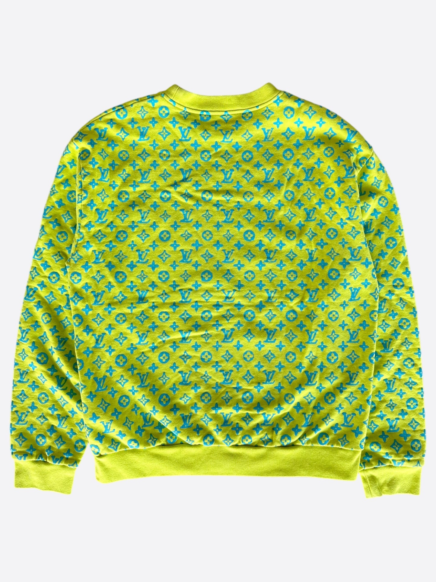 Louis Vuitton Yellow & Blue Monogram Sweater