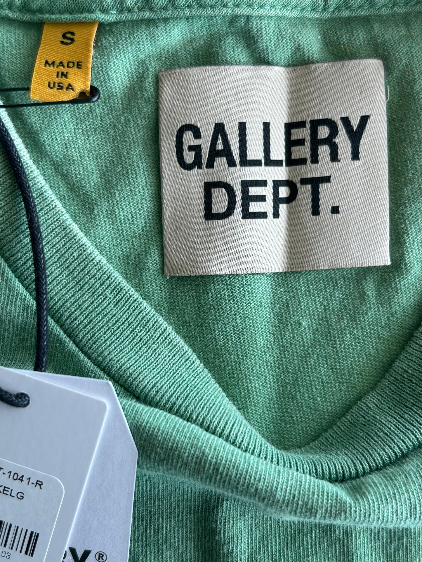 Gallery Dept Vintage Green & Yellow Logo Sleeveless T-Shirt