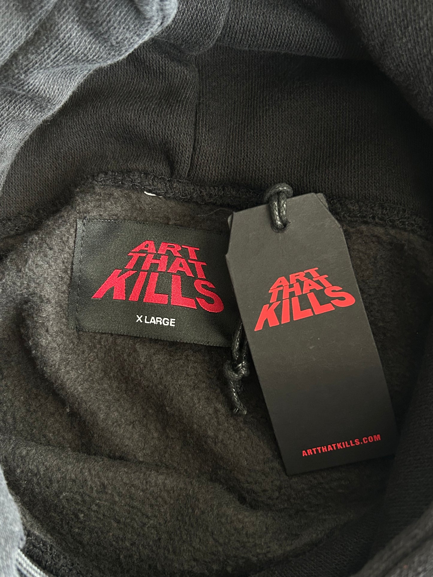 Gallery Dept Black & White Music Lives On ATK Logo Hoodie