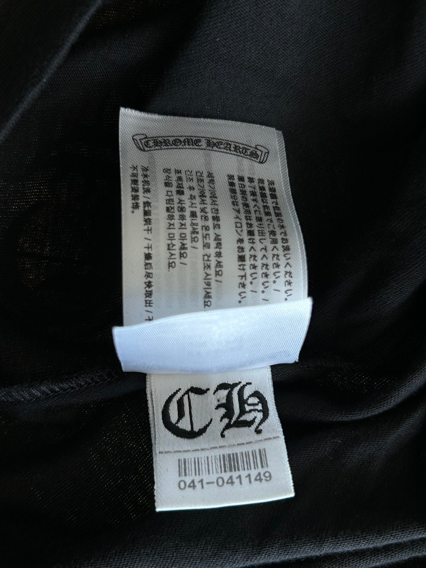 Chrome Hearts London Exclusive Black & White Horseshoe Logo T-Shirt