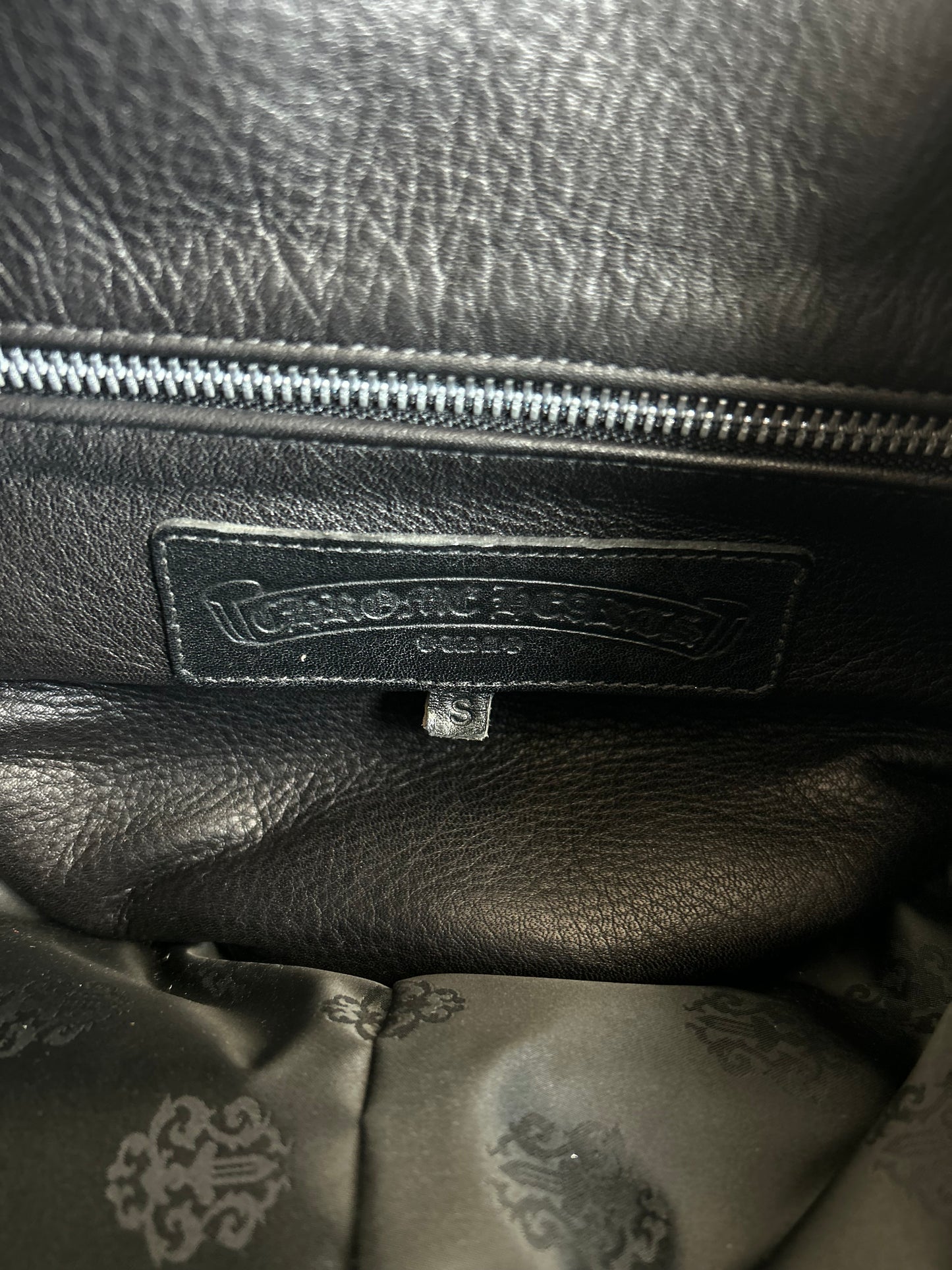 Chrome Hearts Black & Multicolor Leather Cross Patch Duffel Bag