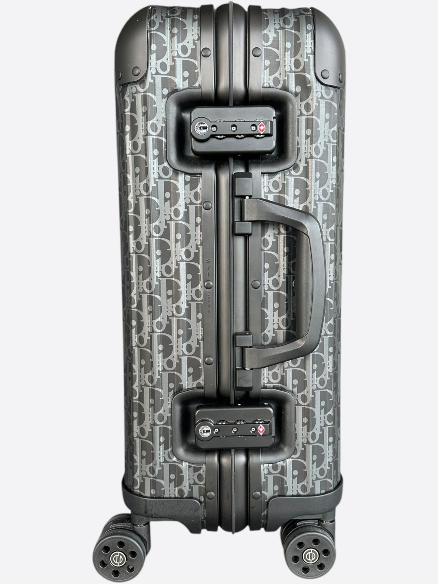 Dior Rimowa Black Oblique Carry-On Luggage