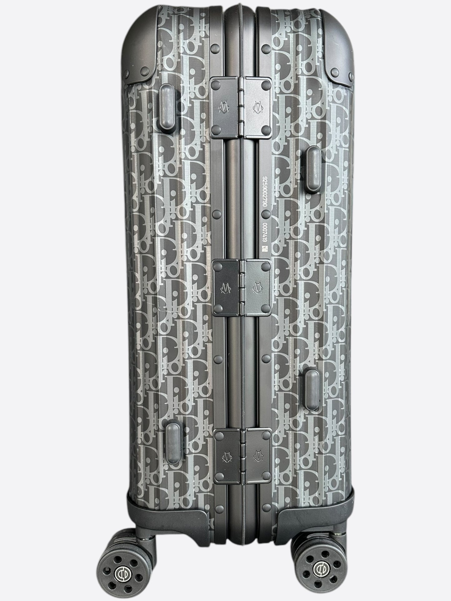Dior Rimowa Black Oblique Carry-On Luggage