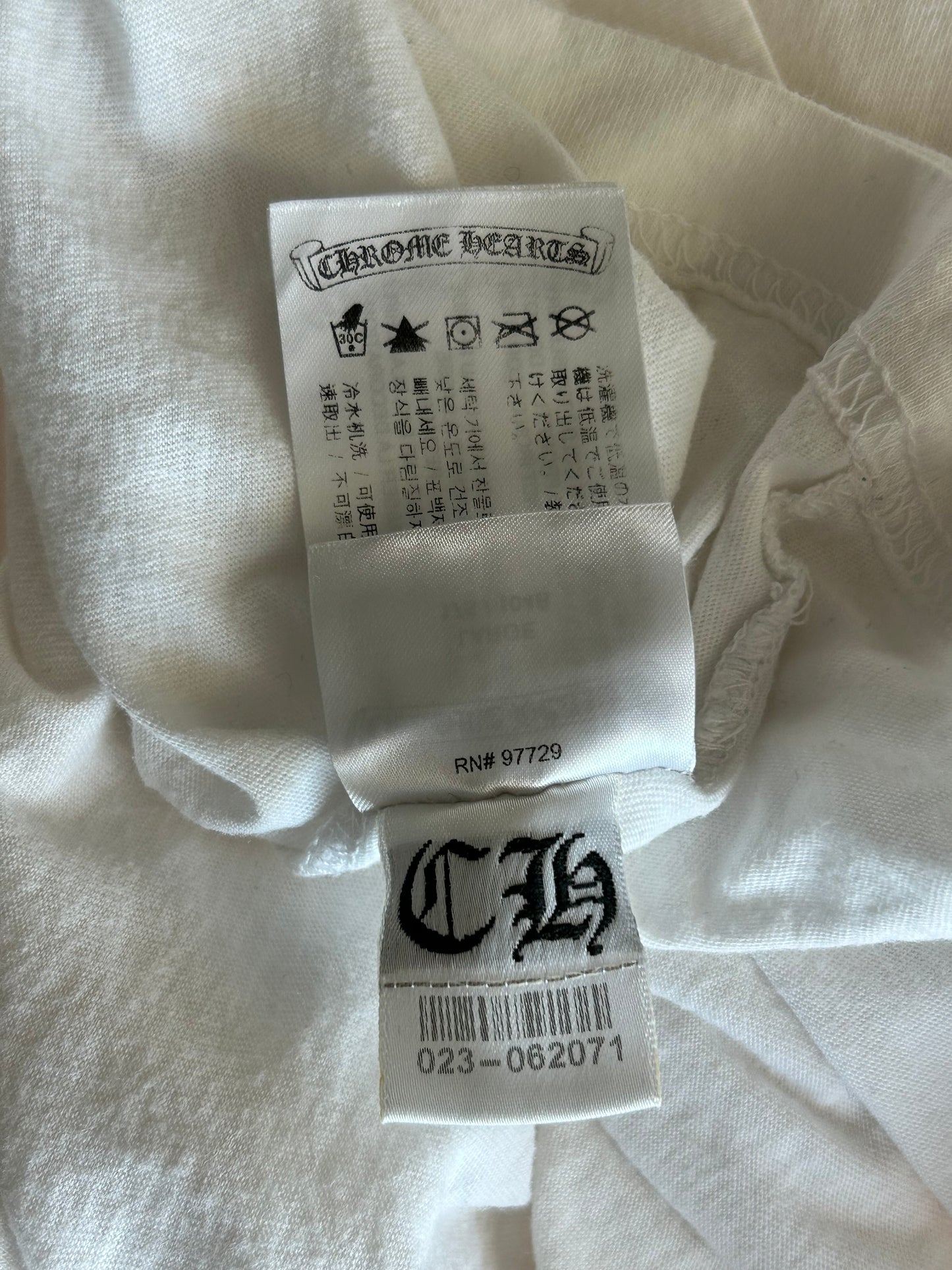 Chrome Hearts White Sunset Gradient T-Bar T-Shirt