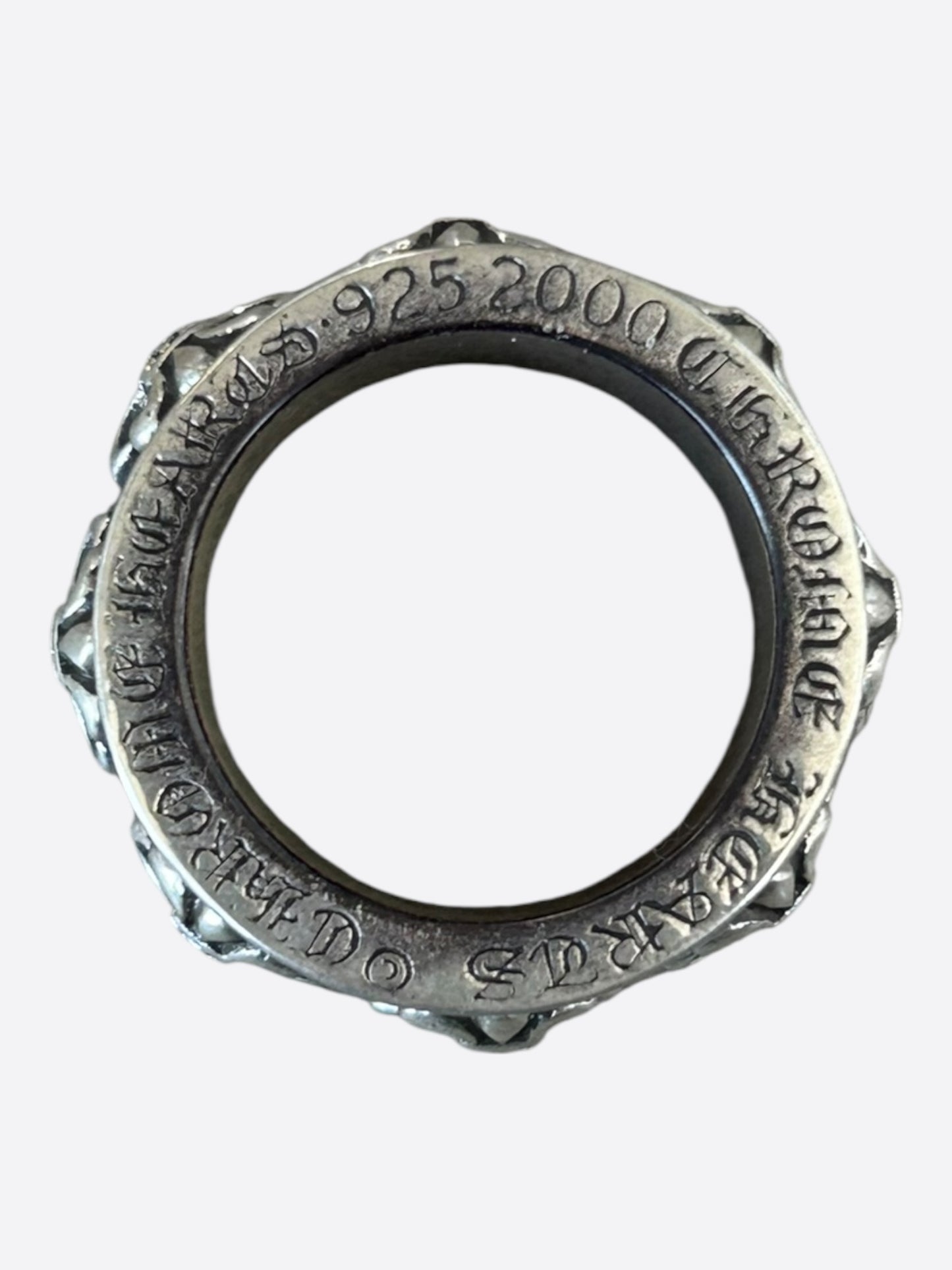 Chrome Hearts Silver Fleur De Lis Spinner Ring