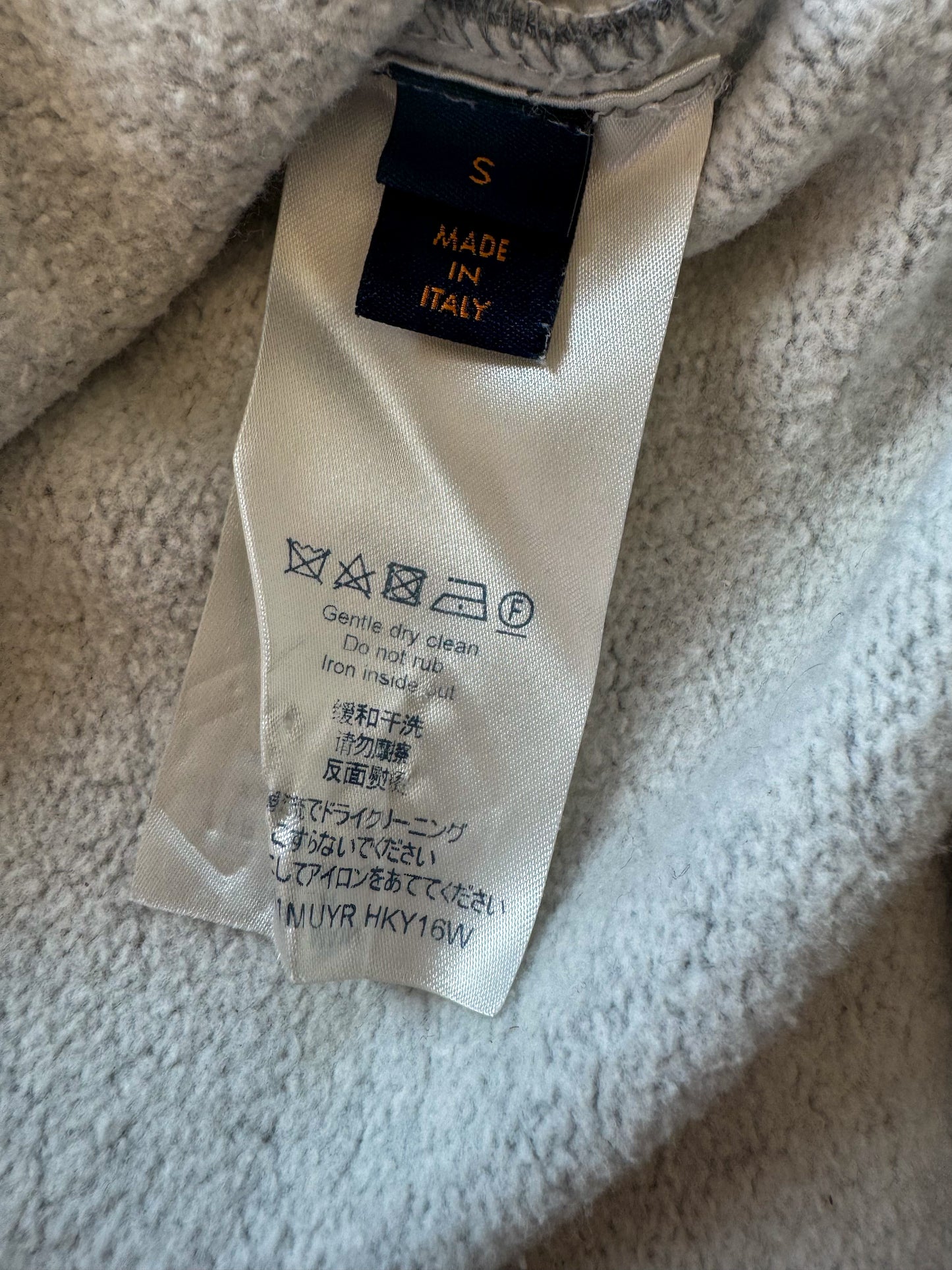Louis Vuitton Grey Distorted Logo Sweater