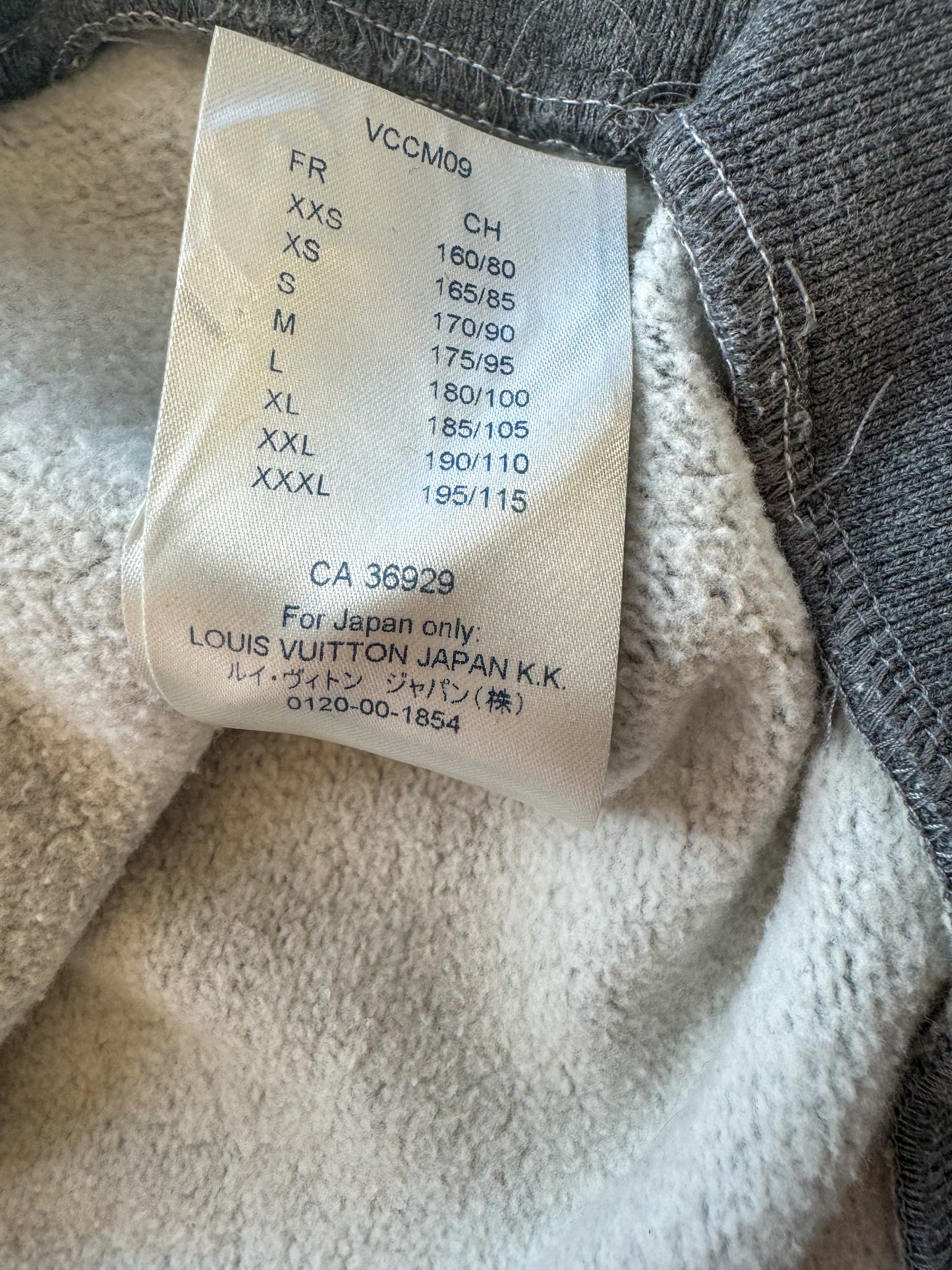 Louis Vuitton Grey Distorted Logo Sweater