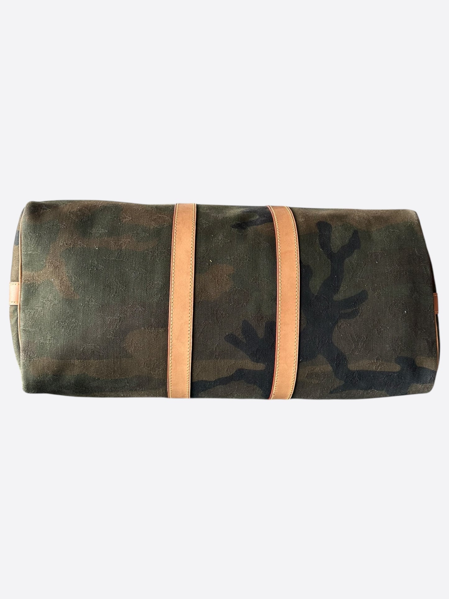 Louis Vuitton Supreme Camouflage Monogram Keepall 45
