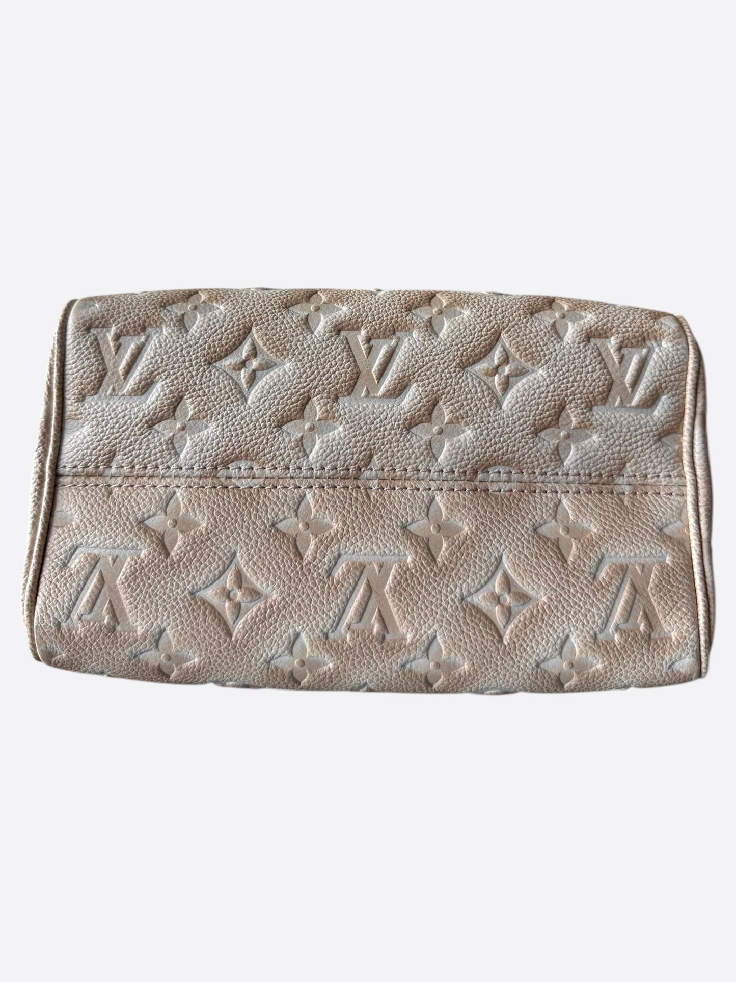 Louis Vuitton Stardust Beige Empreinte Monogram Speedy 20