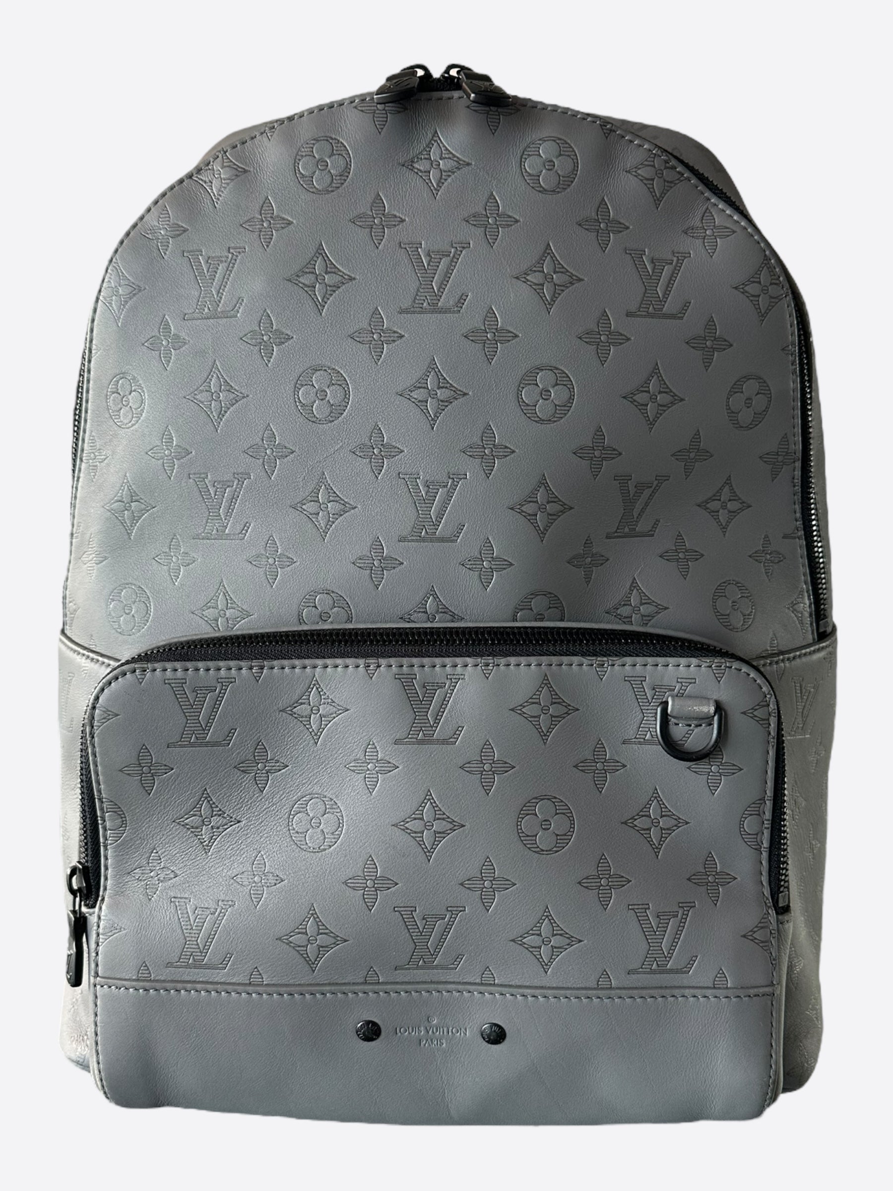 louis vuitton backpack bag price Louis Vuitton Grey Shadow Monogram Racer Backpack – Savonches