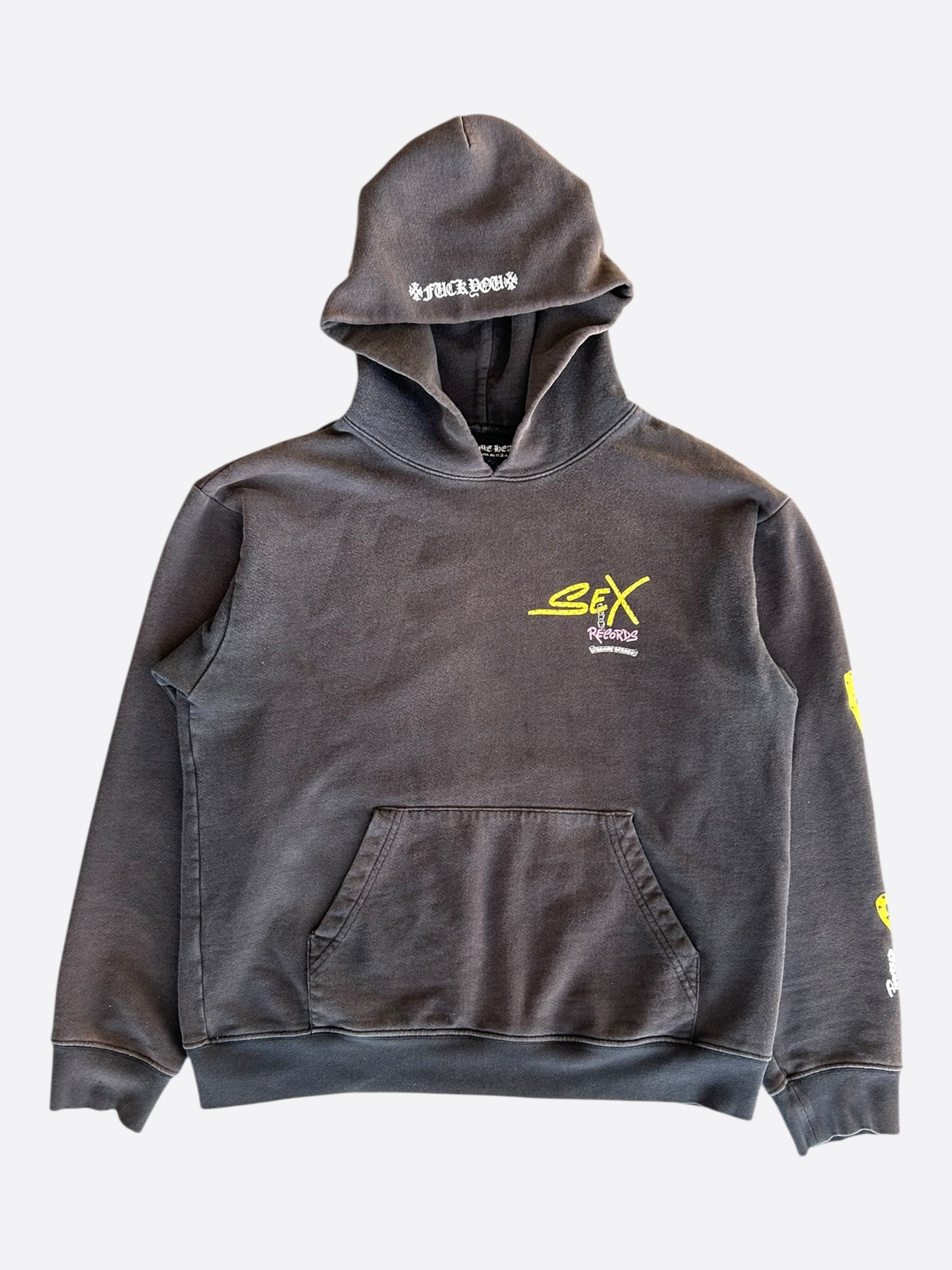Chrome Hearts Matty Boy Black Sex Records Logo Hoodie – Savonches