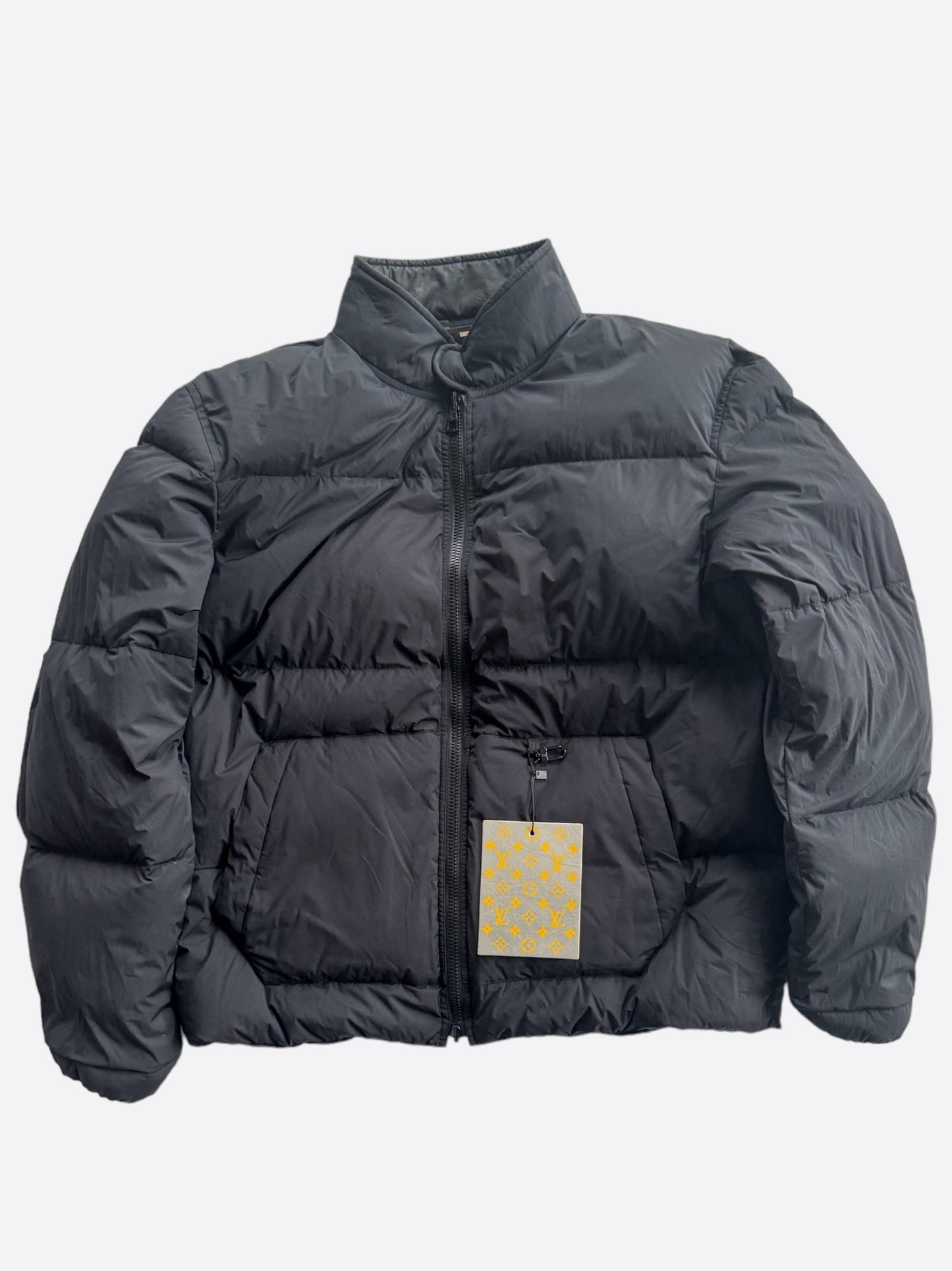 Louis Vuitton Black Monogram Reversible Puffer Jacket