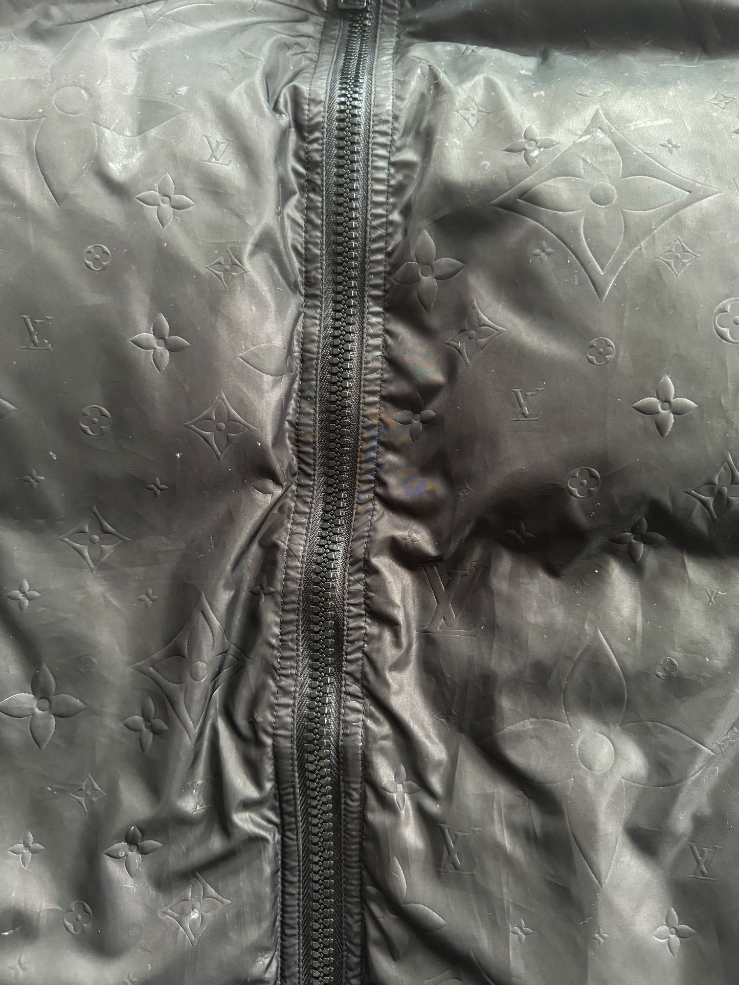 Louis Vuitton Black Monogram Reversible Puffer Jacket