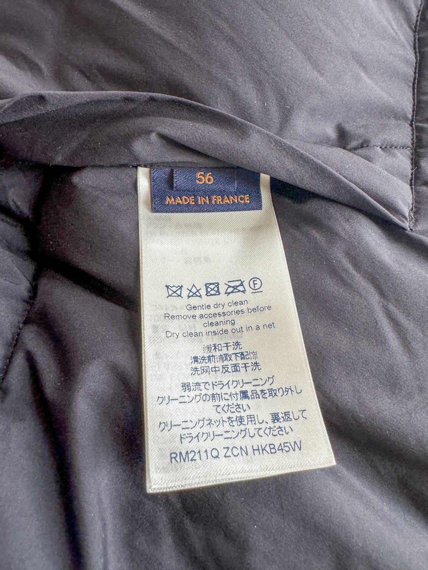 Louis Vuitton Black Monogram Reversible Puffer Jacket