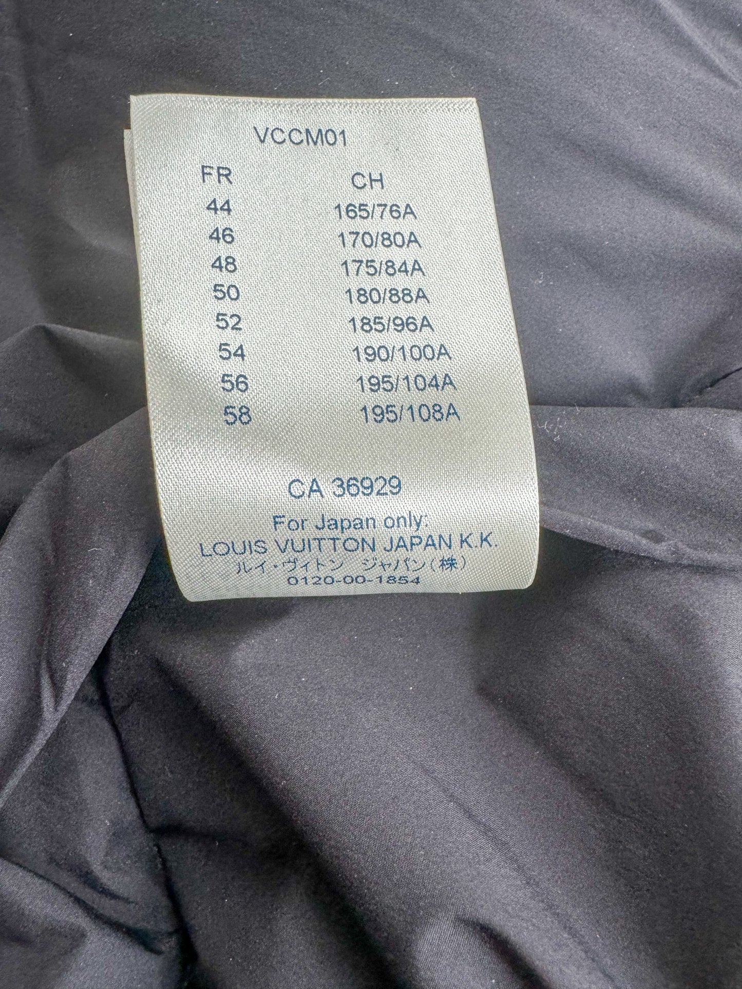 Louis Vuitton Black Monogram Reversible Puffer Jacket