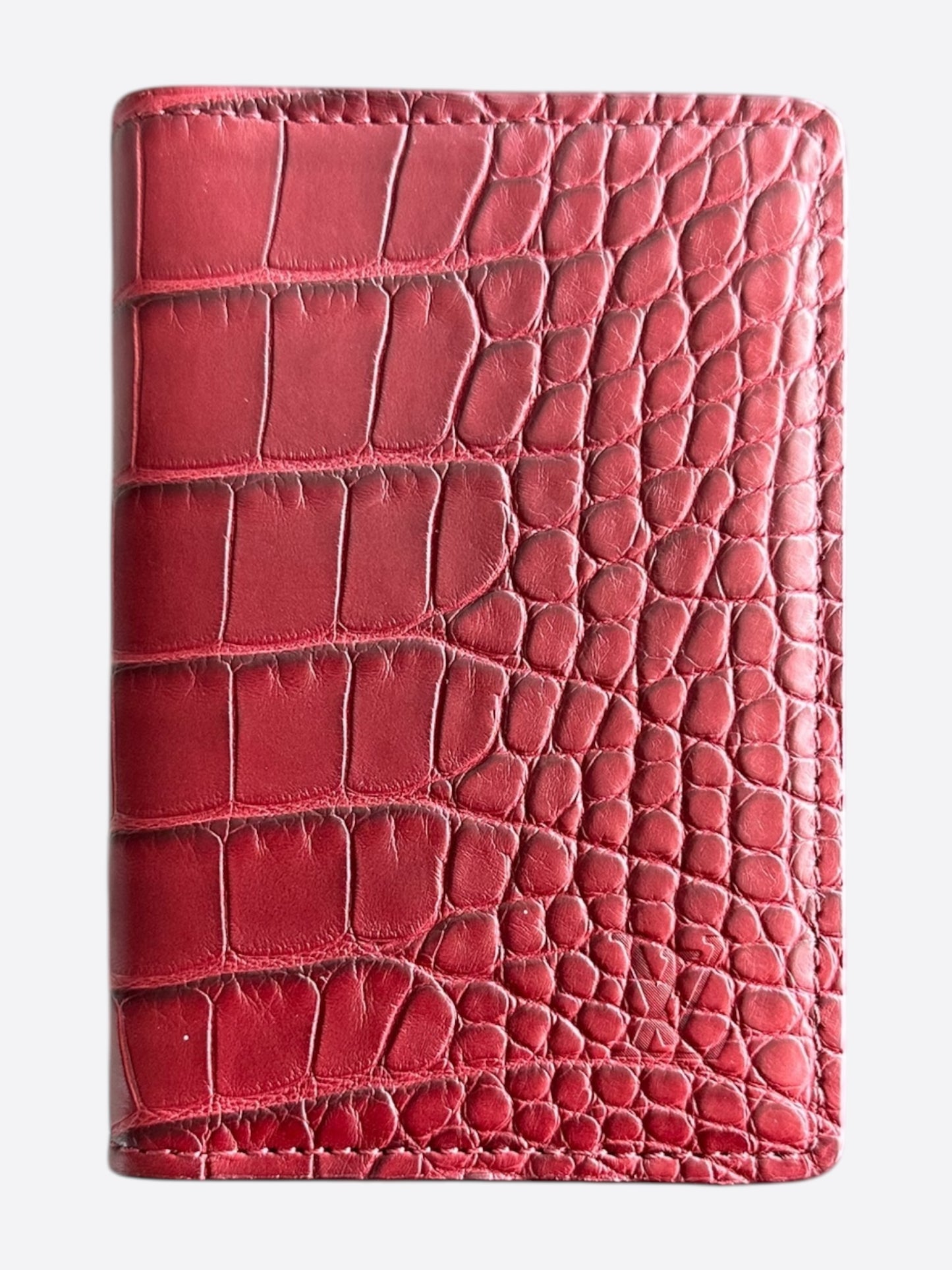 Louis Vuitton Red Crocodile Pocket Organizer