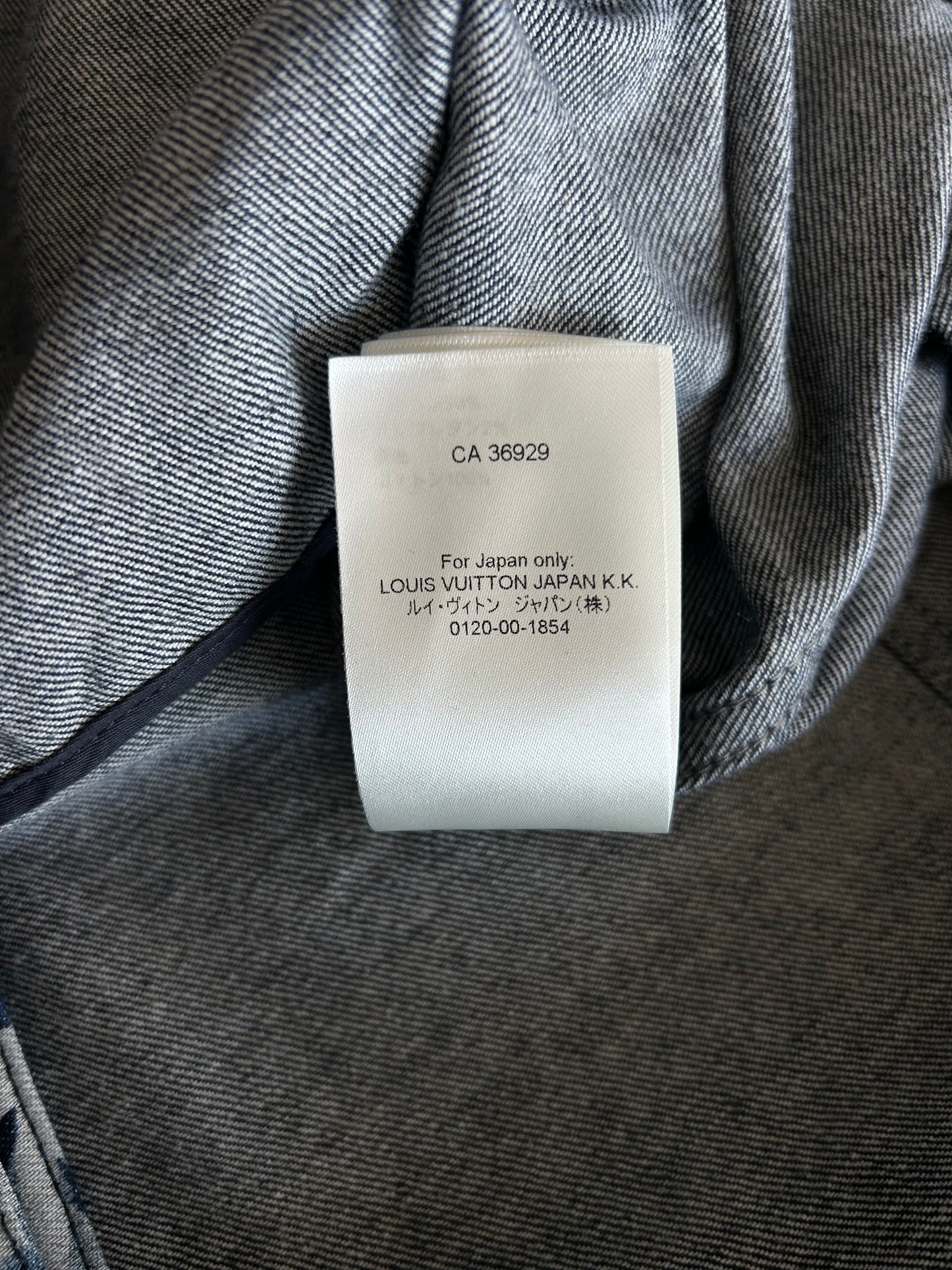 Louis Vuitton Blue Floral Monogram Denim Jacket