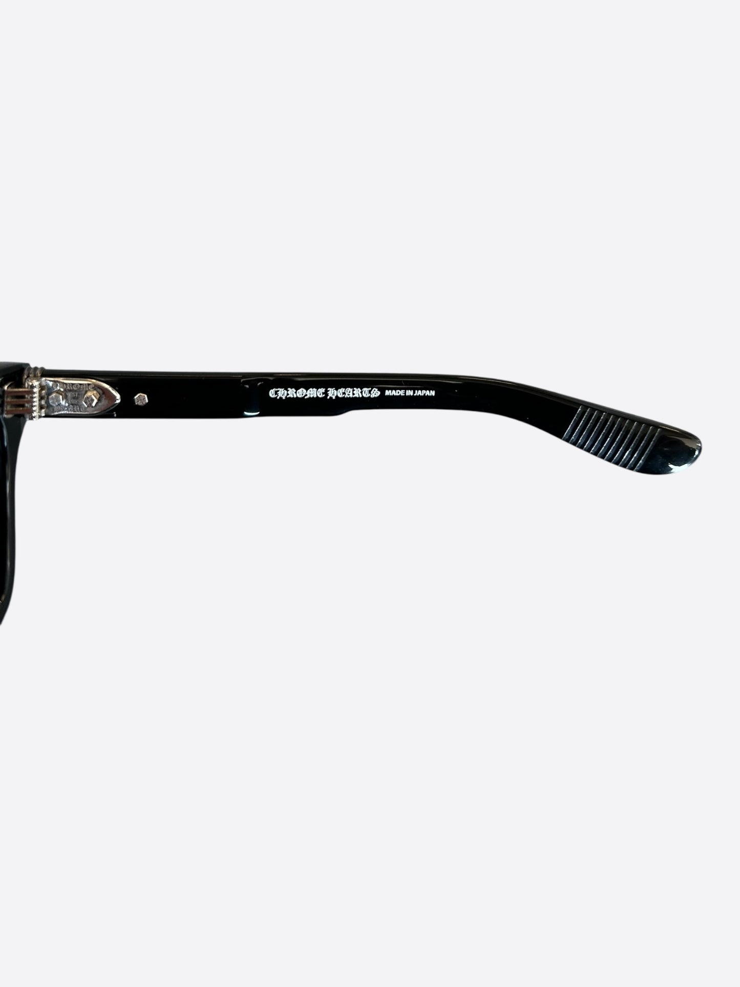 Chrome Hearts Black & Silver Clitterati Sunglasses