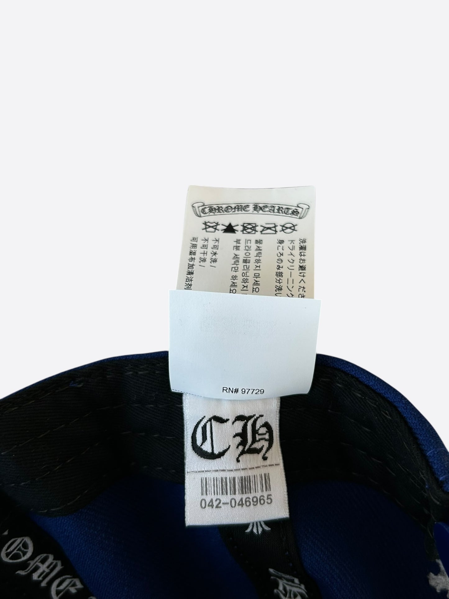 Chrome Hearts Blue & White CH Logo Hat