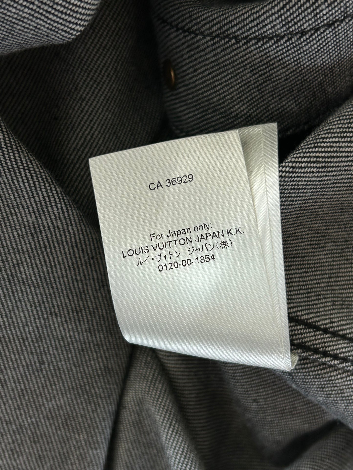 Louis Vuitton Grey Star Monogram Denim Baseball Jersey