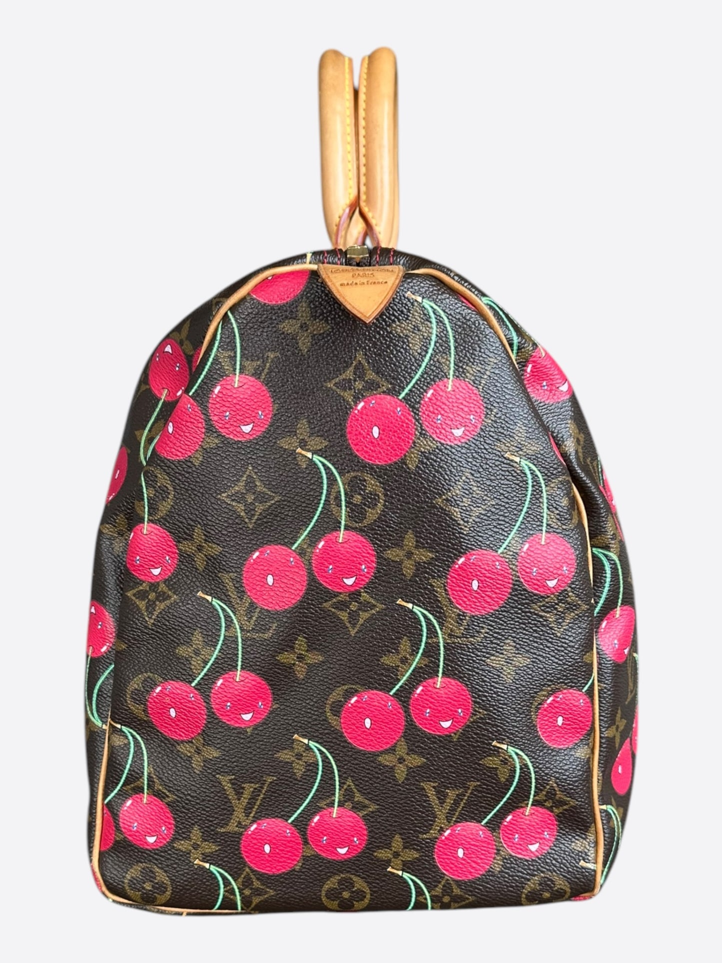Louis Vuitton Takashi Murakami Brown Monogram Cherry Keepall 45