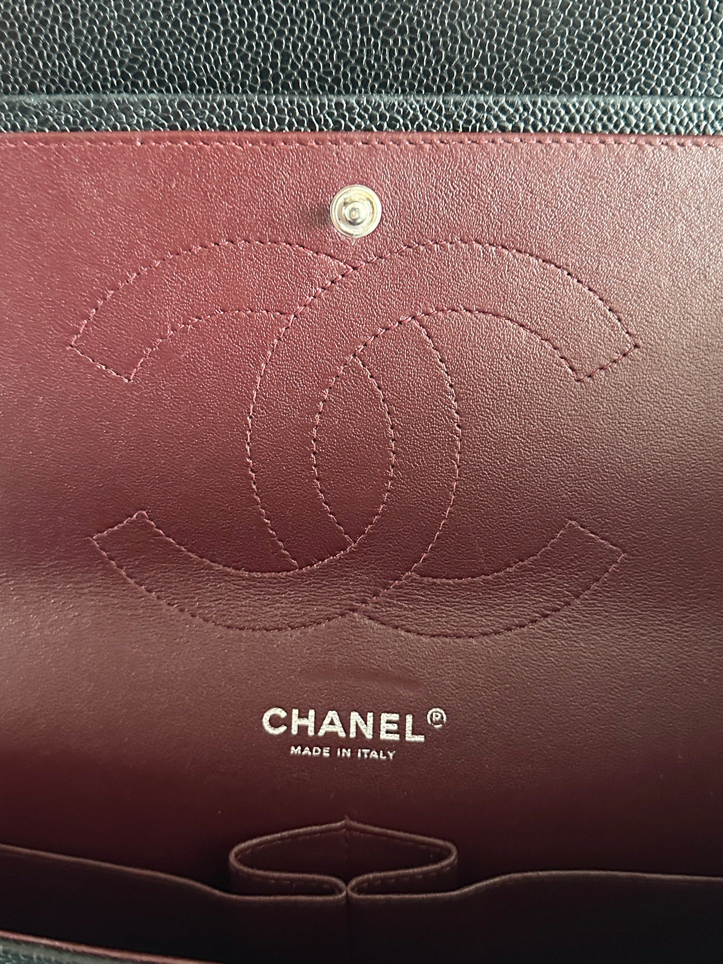Chanel Black Caviar Quilted Medium Flap Bag