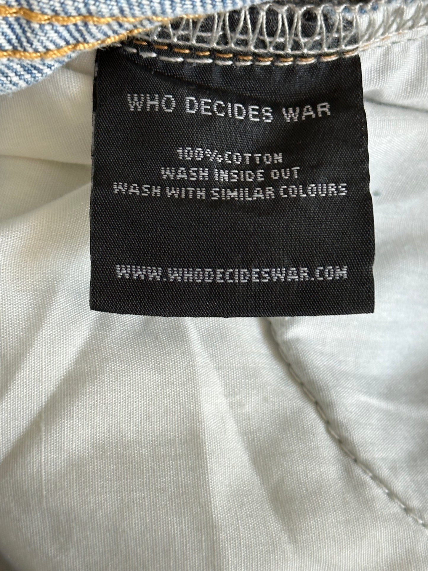 Who Decides War Blue Flared Pastel Jeans