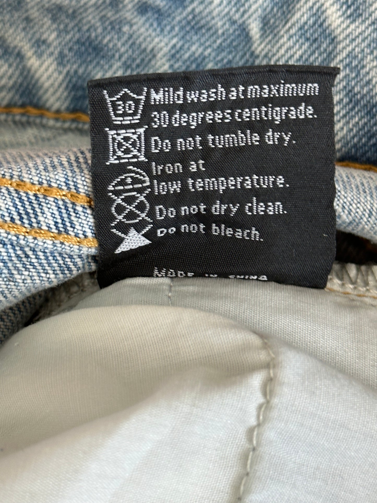 Who Decides War Blue Flared Pastel Jeans