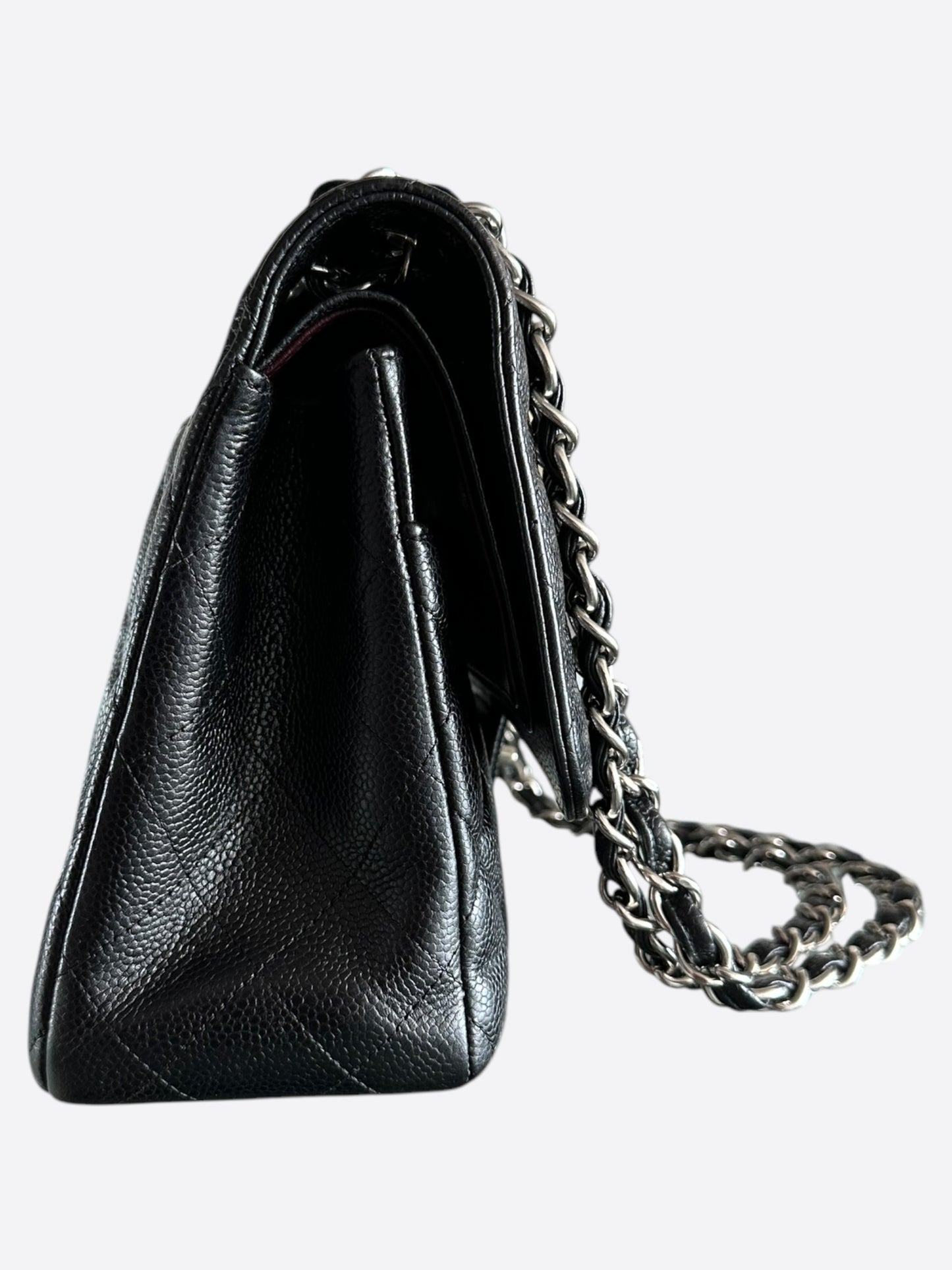Chanel Black Caviar Quilted Medium Flap Bag