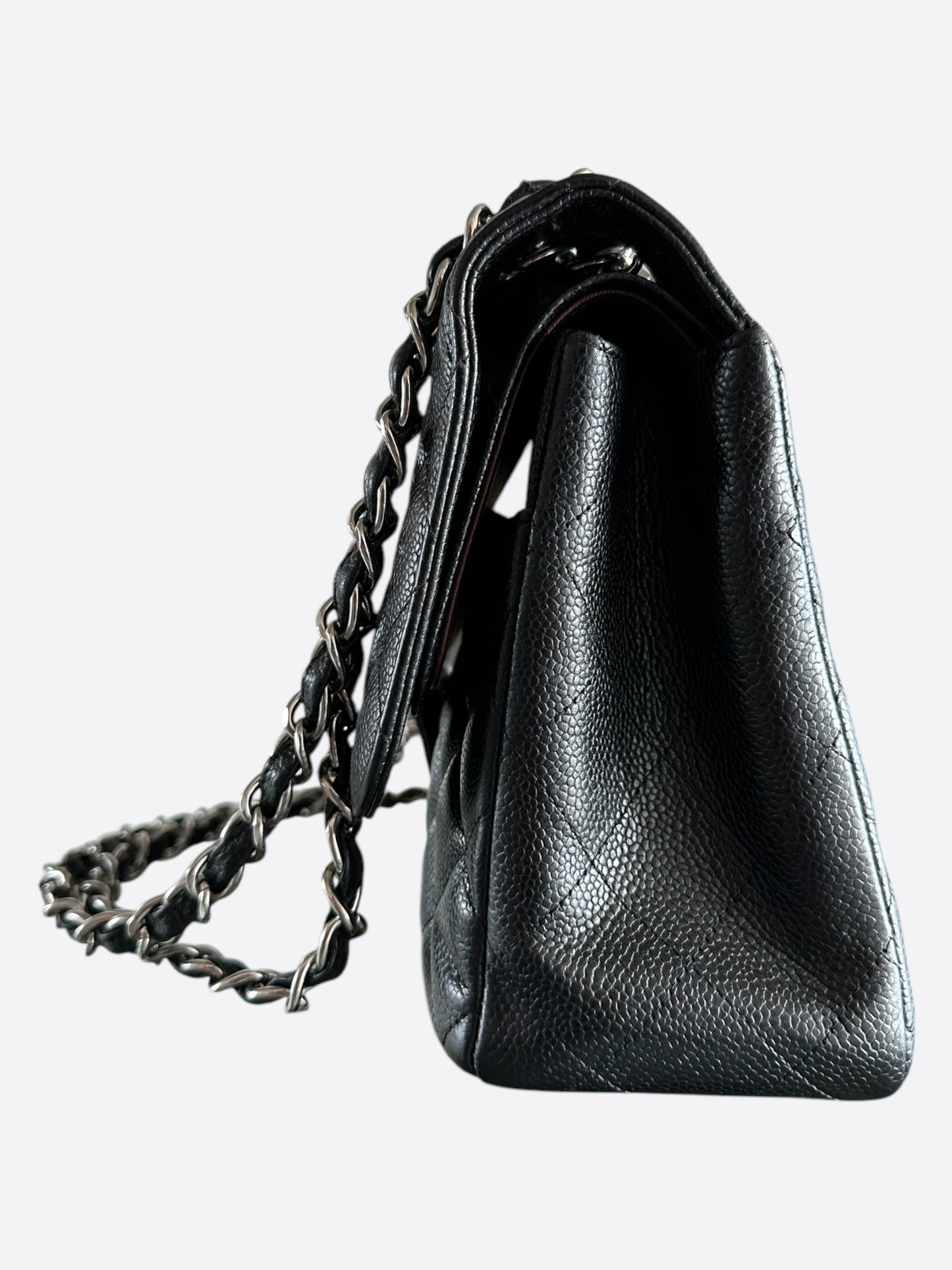 Chanel Black Caviar Quilted Medium Flap Bag