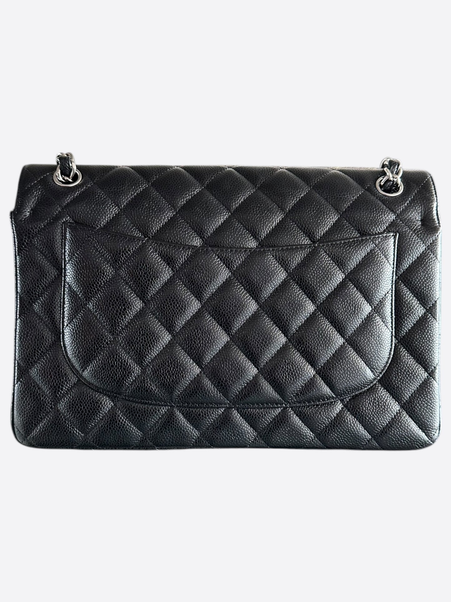 Chanel Black Caviar Quilted Medium Flap Bag
