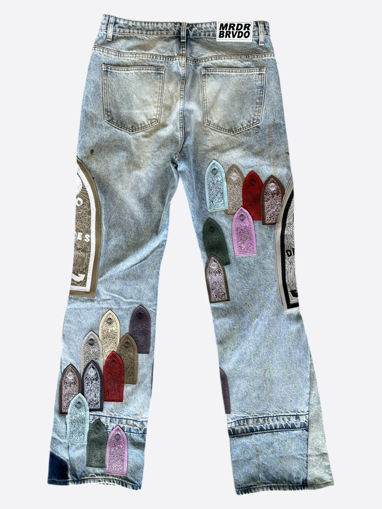 Who Decides War Blue Flared Pastel Jeans