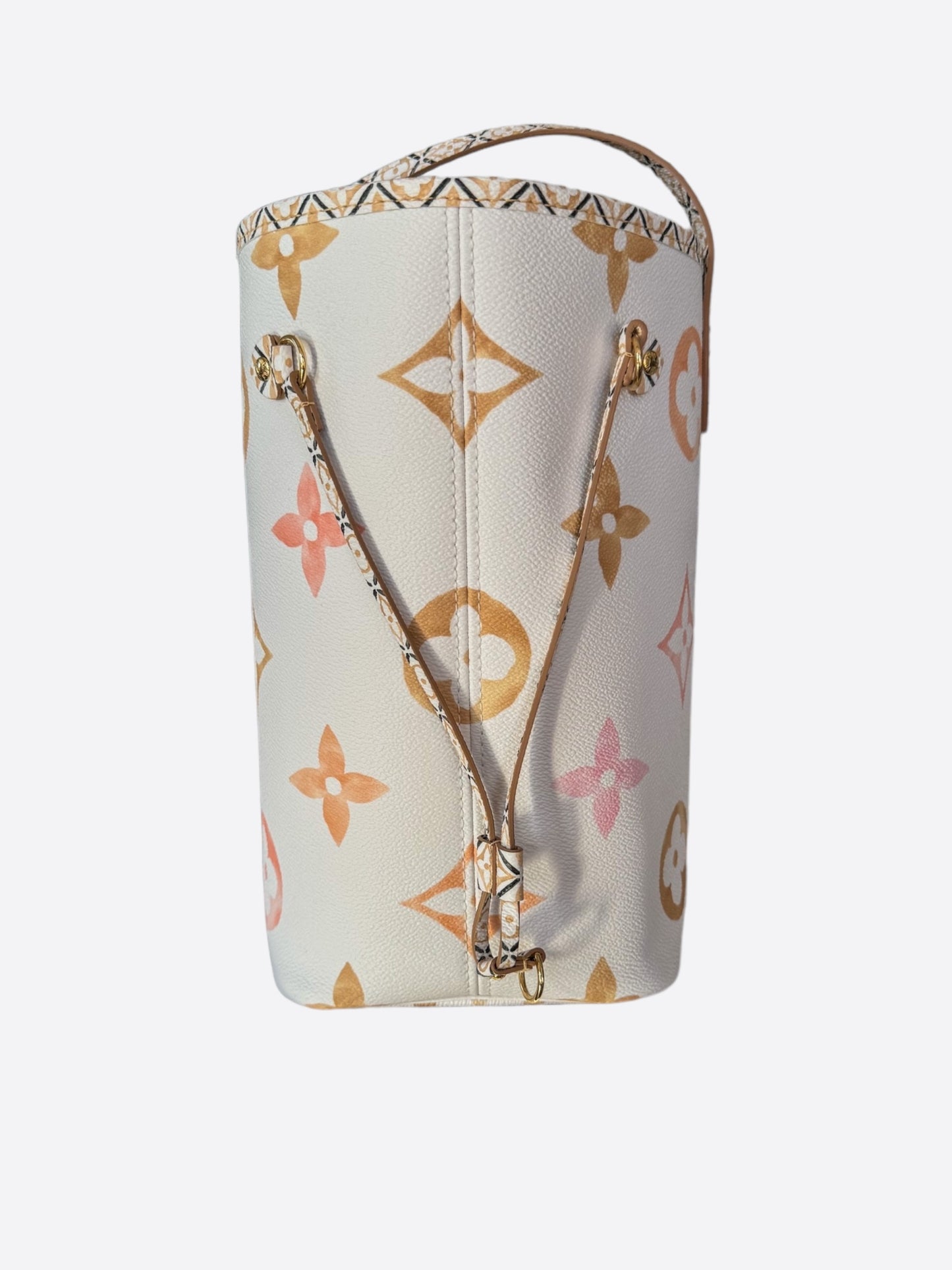 Louis Vuitton Beige Crafty Monogram Neverfull MM