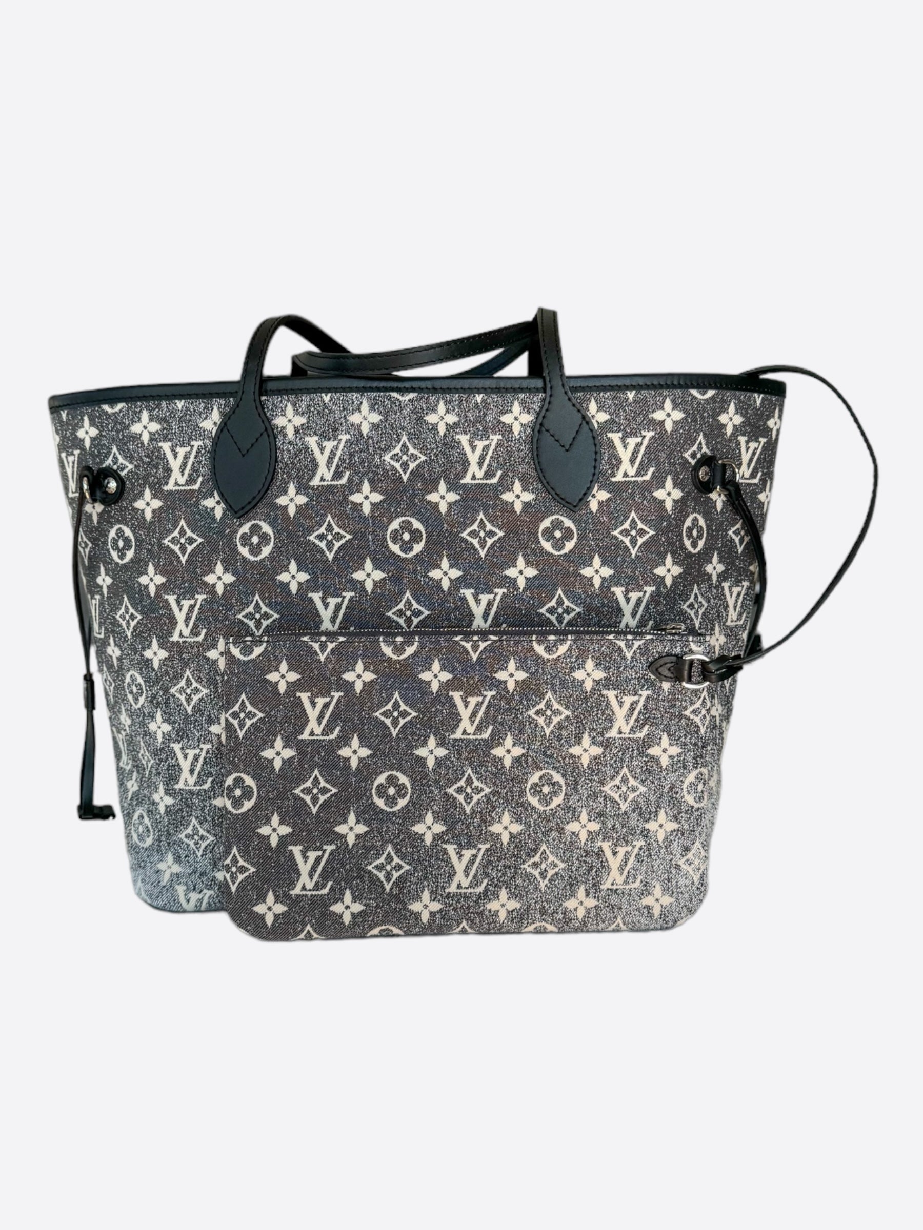 Louis Vuitton Denim Grey White Neverfull MM – Savonches