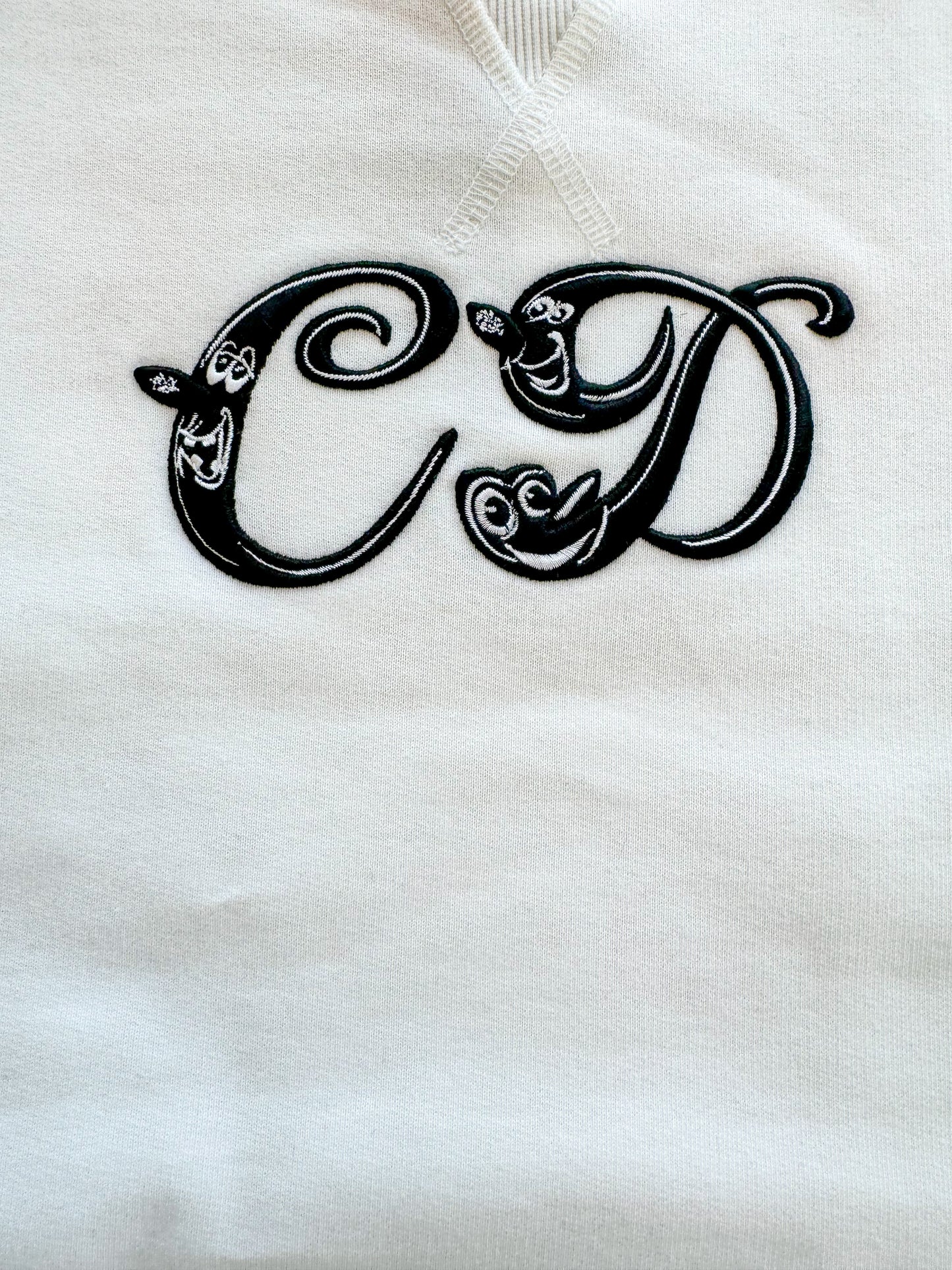 Dior Kenny Scharf White & Black Logo Sweater
