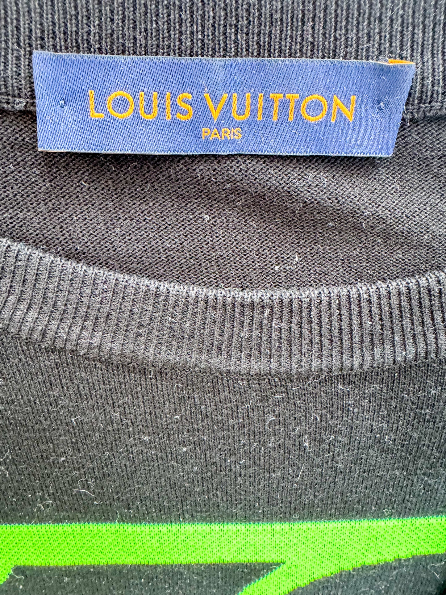Louis Vuitton Black & Green 1854 Knit T-Shirt