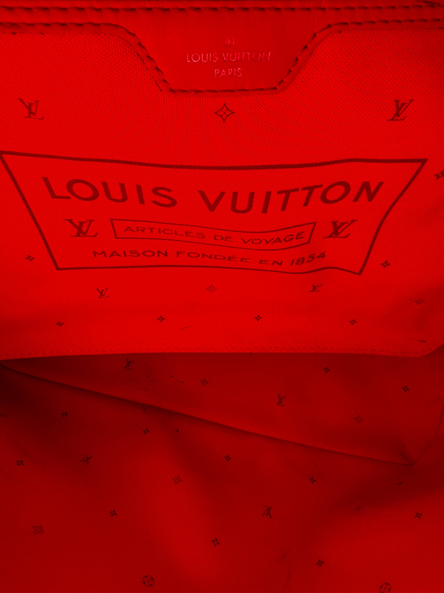 Louis Vuitton Pink & Red Escale Monogram Neverfull MM