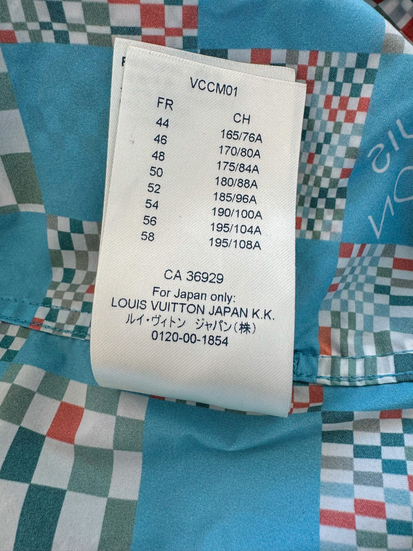 Louis Vuitton Blue Distorted Damier Windbreaker