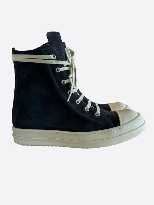 Rick Owens Black & White Hightop Sneakers
