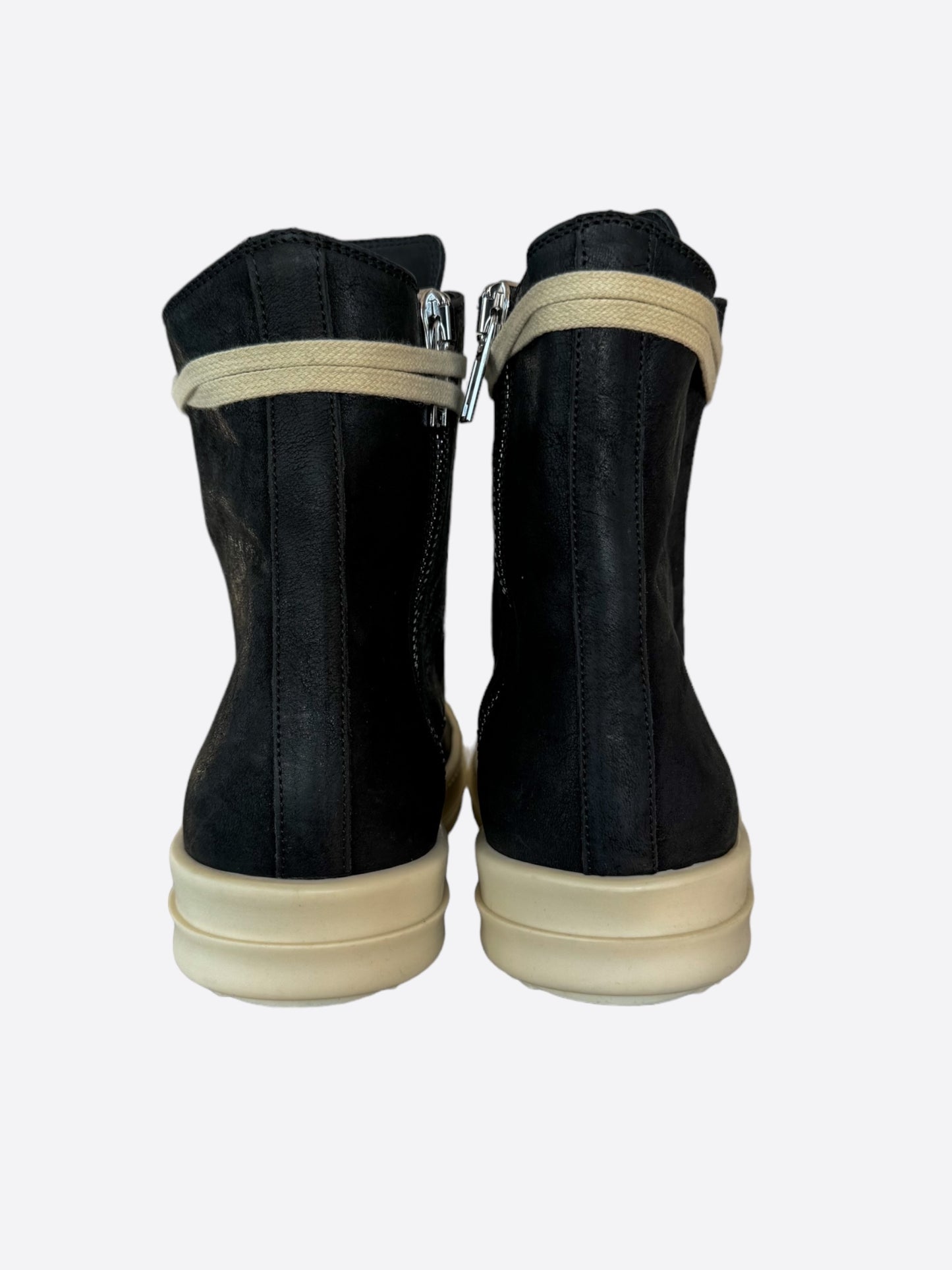 Rick Owens Black & White Hightop Sneakers