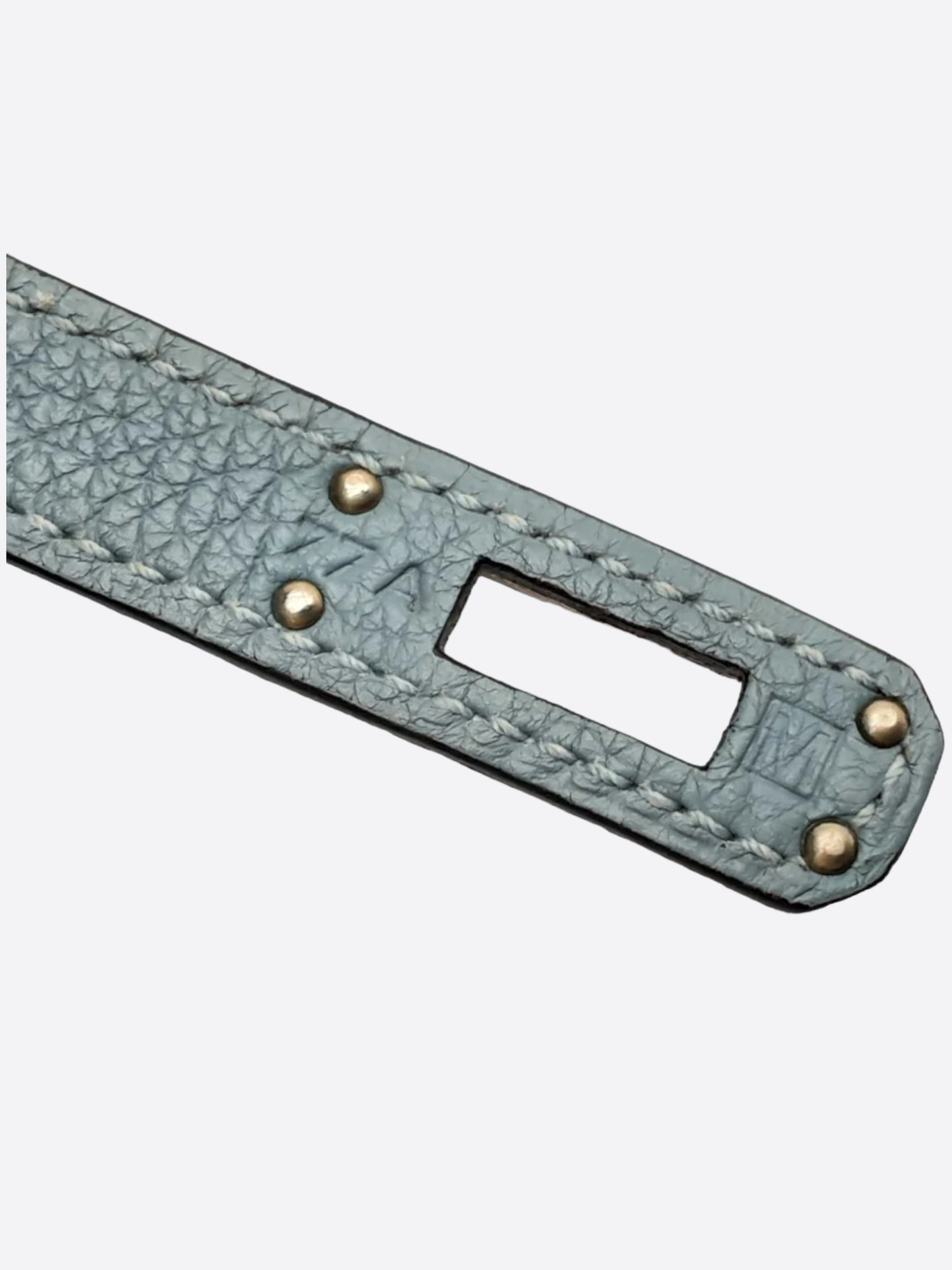 Hermes Blue Ciel Clemence Birkin 25