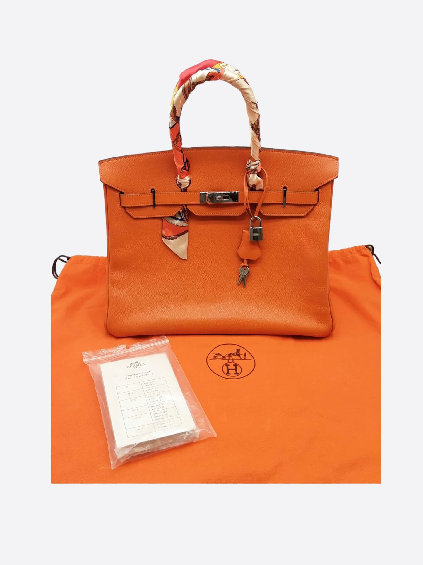 Hermes Orange Epsom Birkin 35