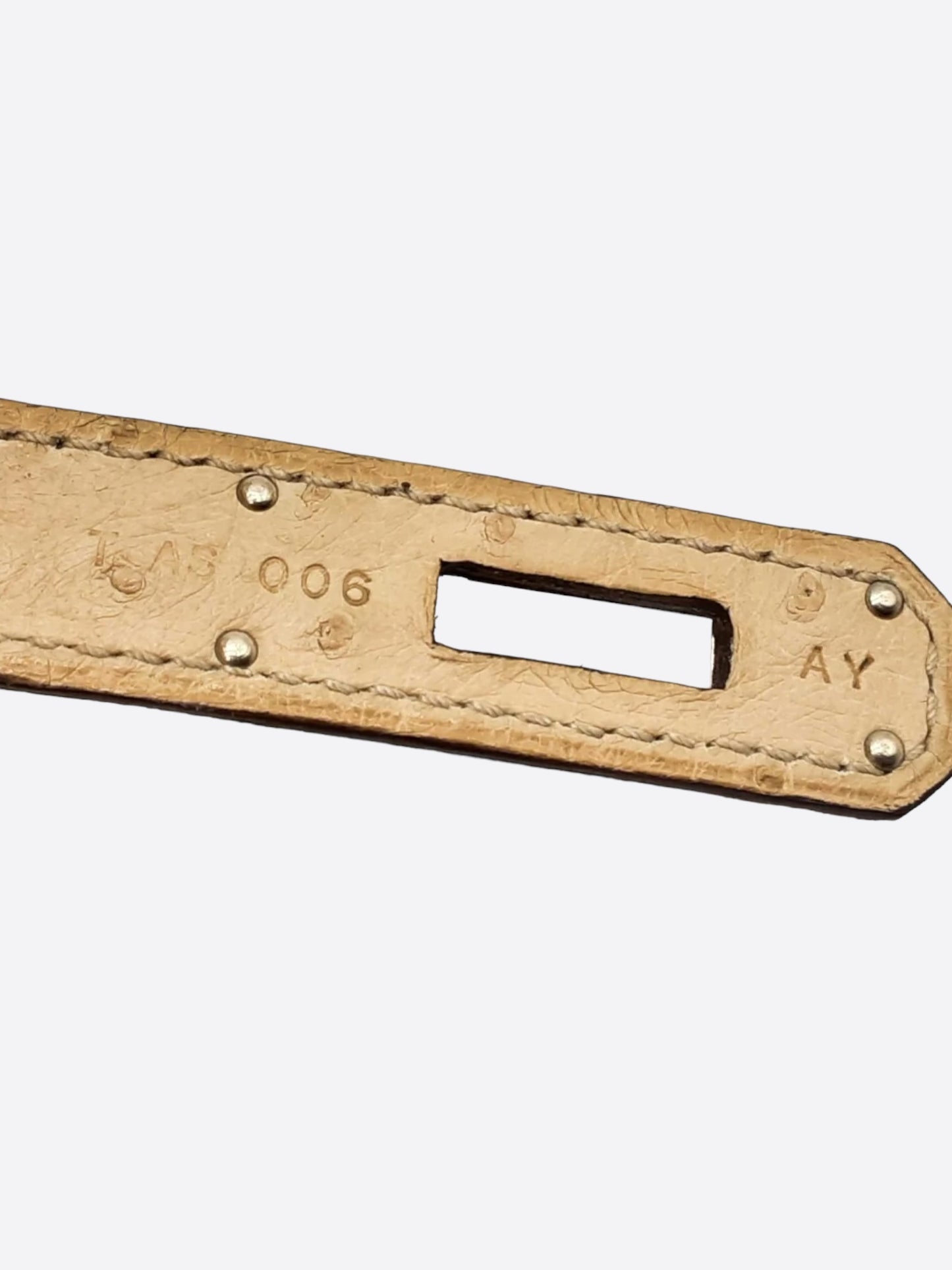 Hermes Beige Vanille Ostrich Birkin 30